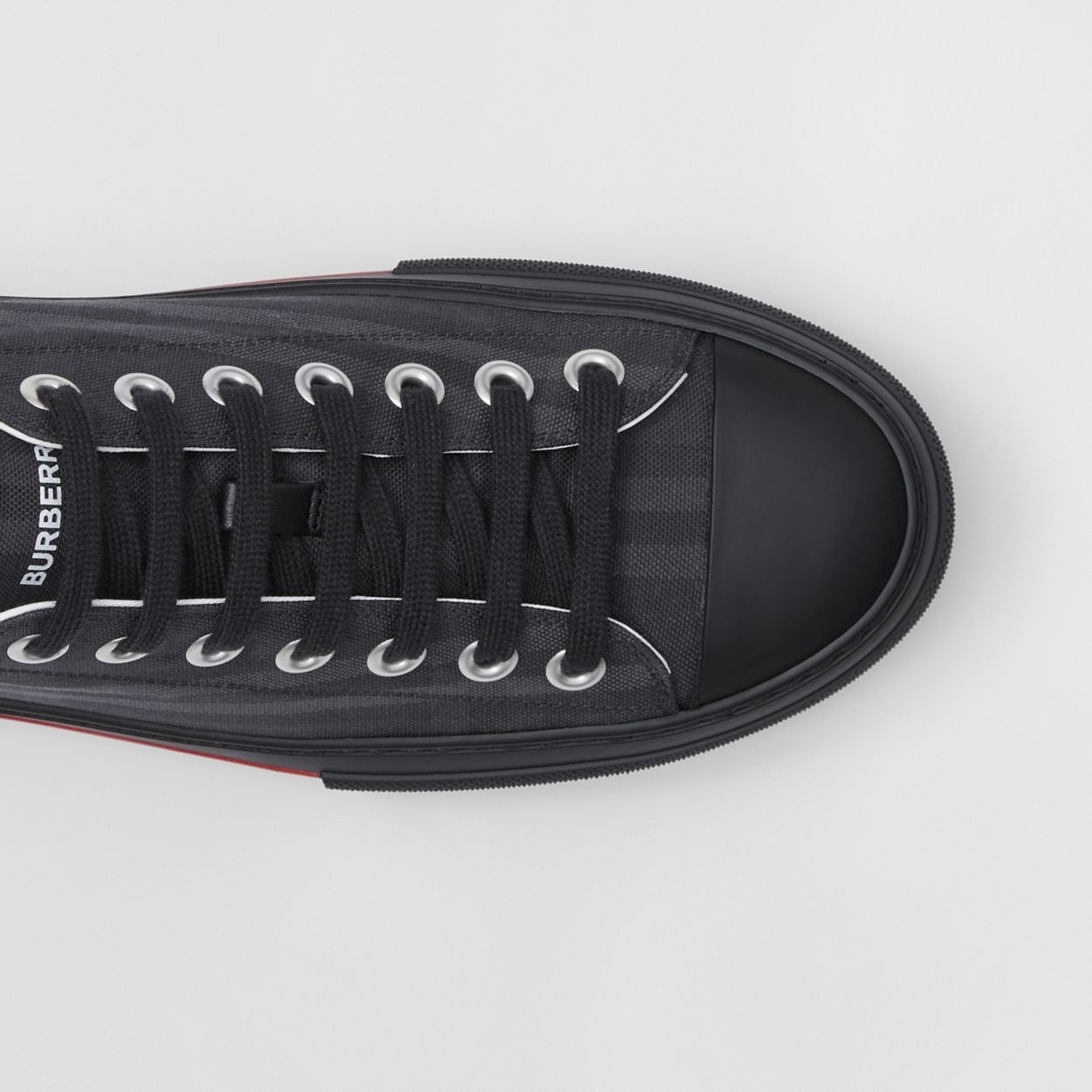 Vintage Check Cotton Sneakers - 2