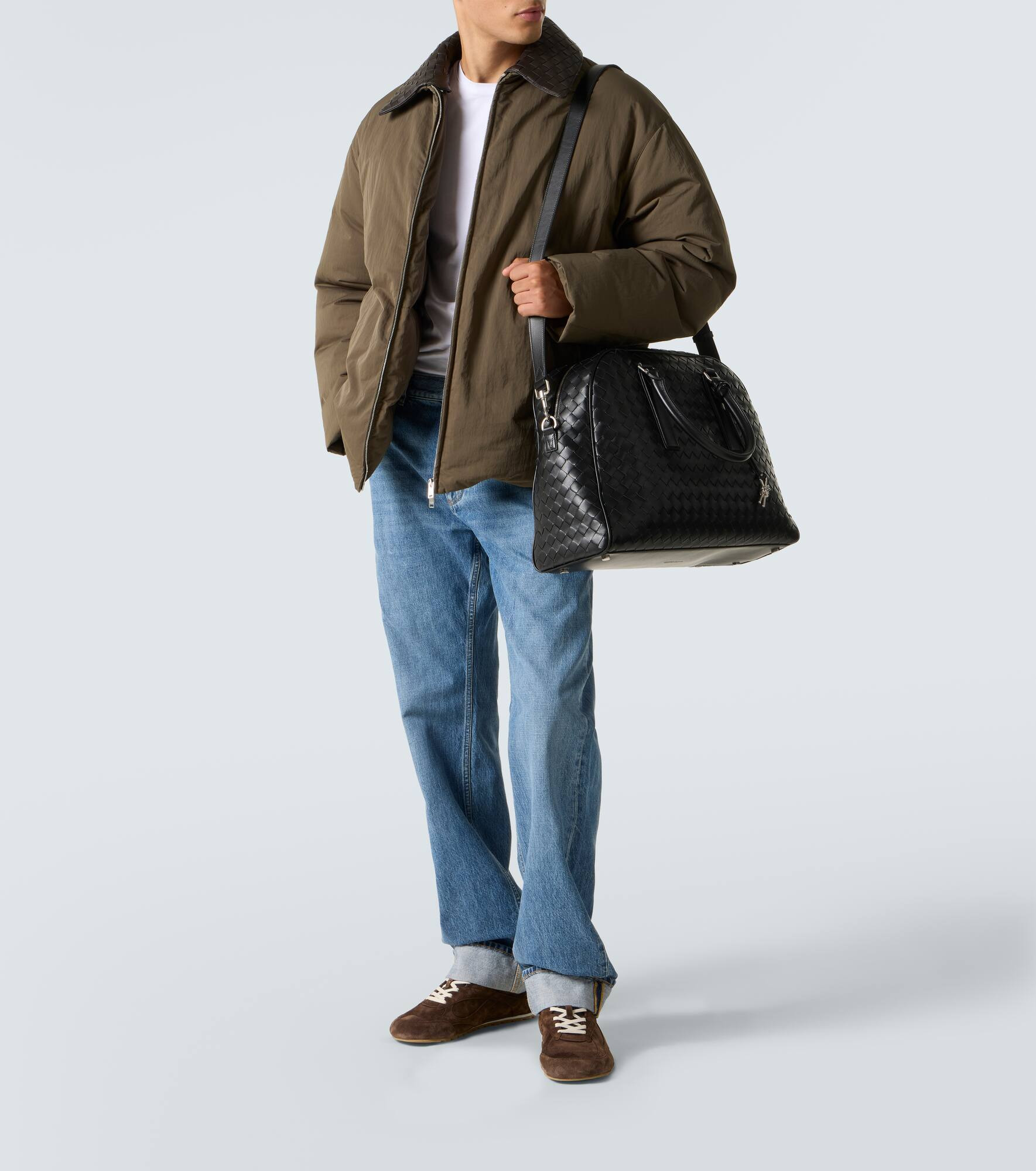 Getaway Intrecciato leather duffel bag - 7