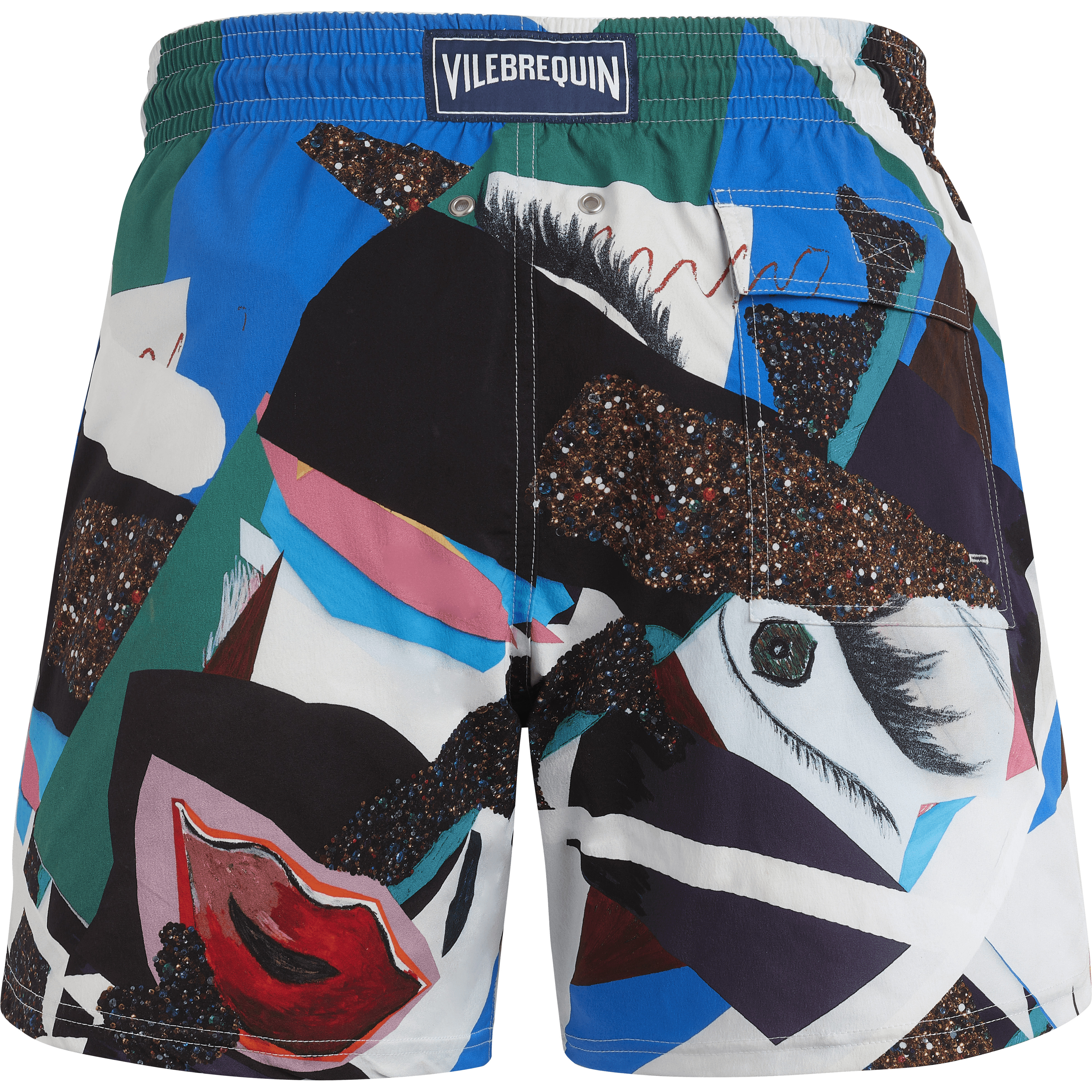 Men Stretch Swim Trunks Séduction - Vilebrequin x Deux Femmes Noires - 2