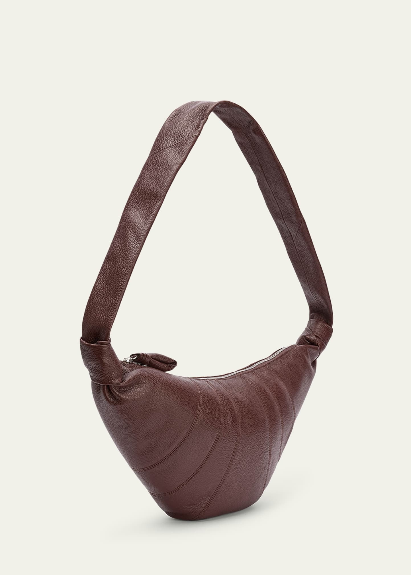 Men's Medium Croissant Leather Shoulder Bag - 2