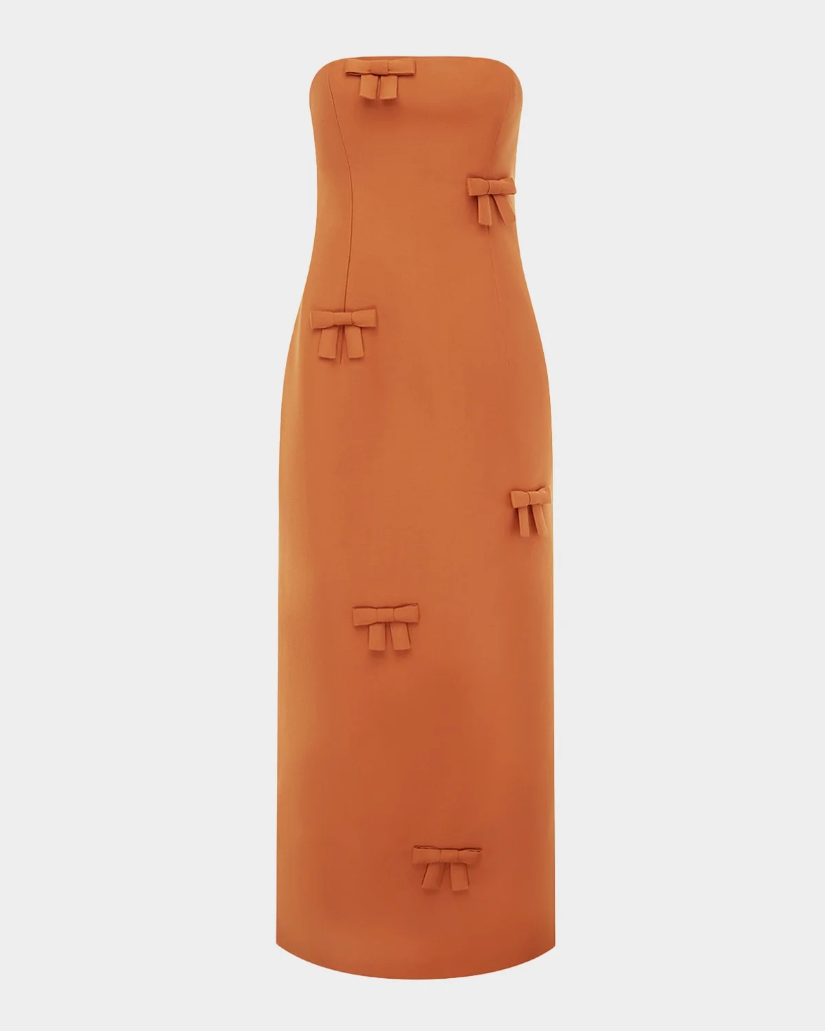 Rayna Bow-Embellished Bustier Column Maxi Dress - 1