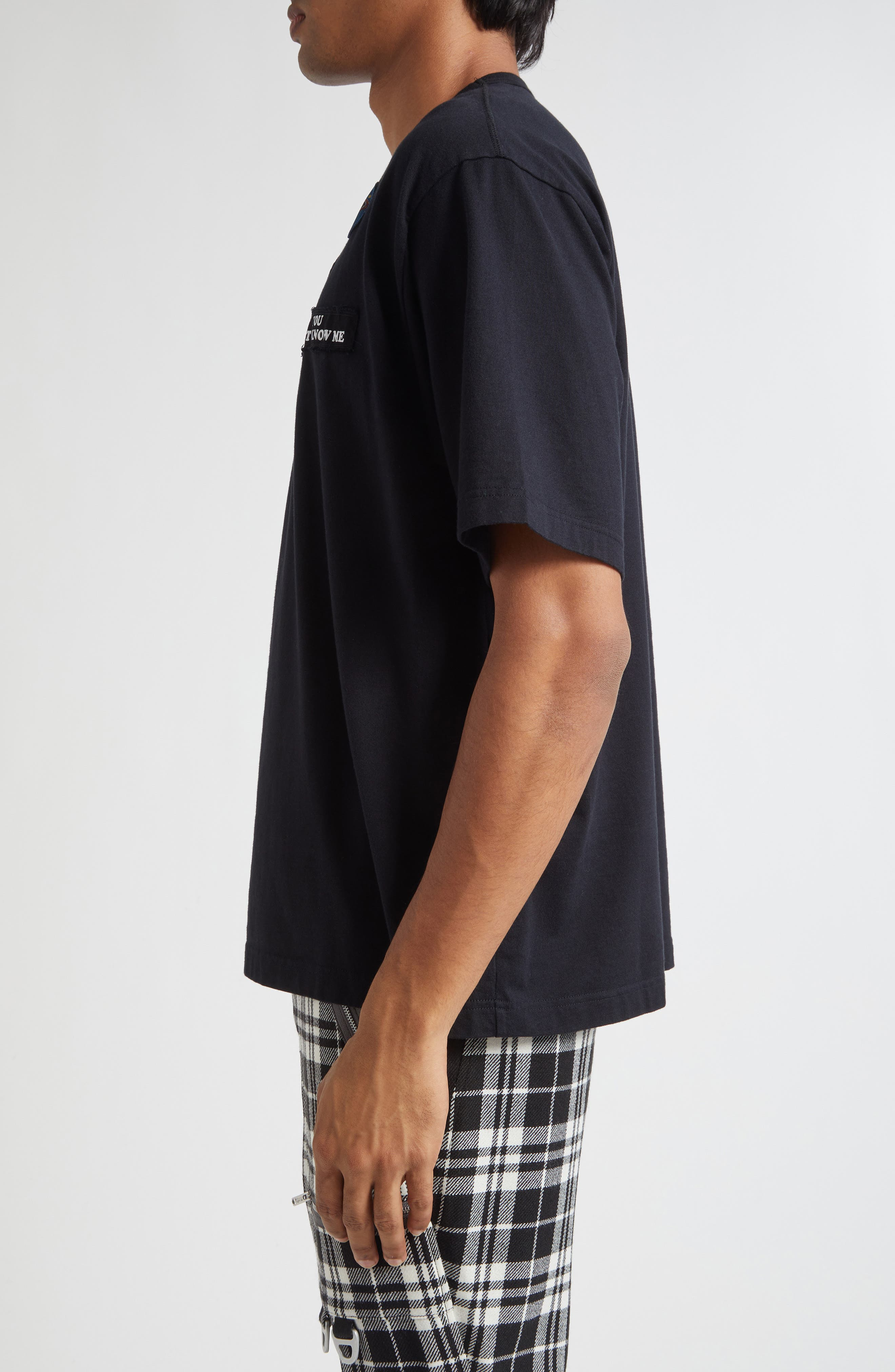 Undercover Embroidered Patch T-Shirt in Black at Nordstrom - 3