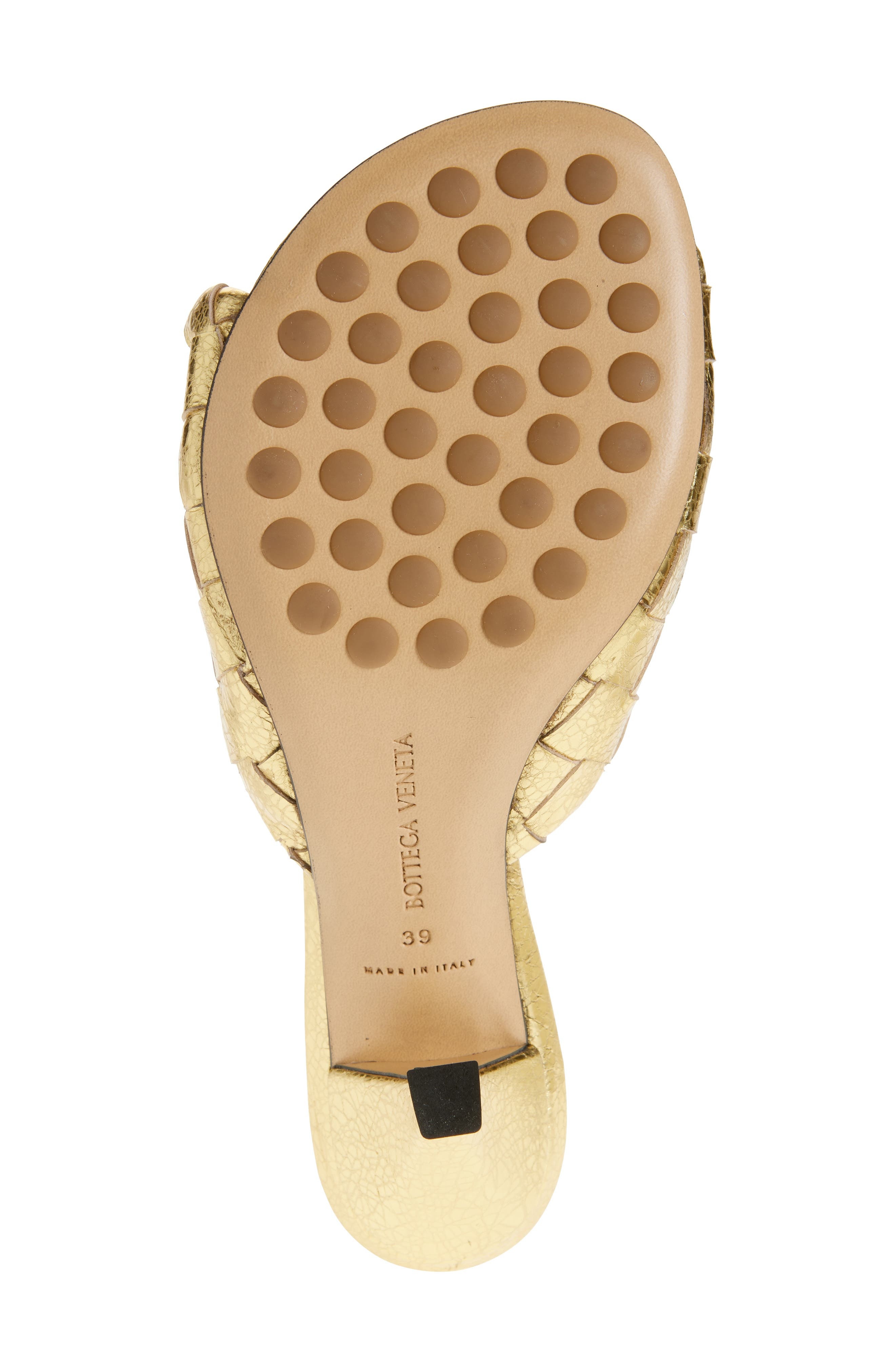 Bottega Veneta Blink Intrecciato Sandal in Gold at Nordstrom - 6