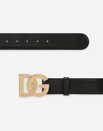 Dolce & Gabbana Calfskin belt with DG logo outlook