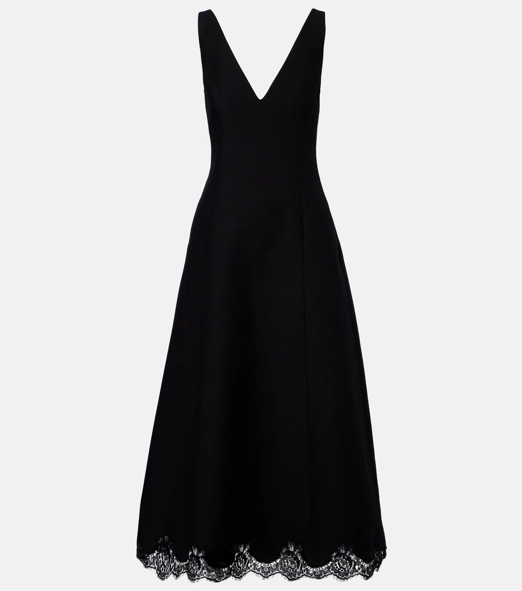 Crepe Couture lace-trimmed midi dress - 1