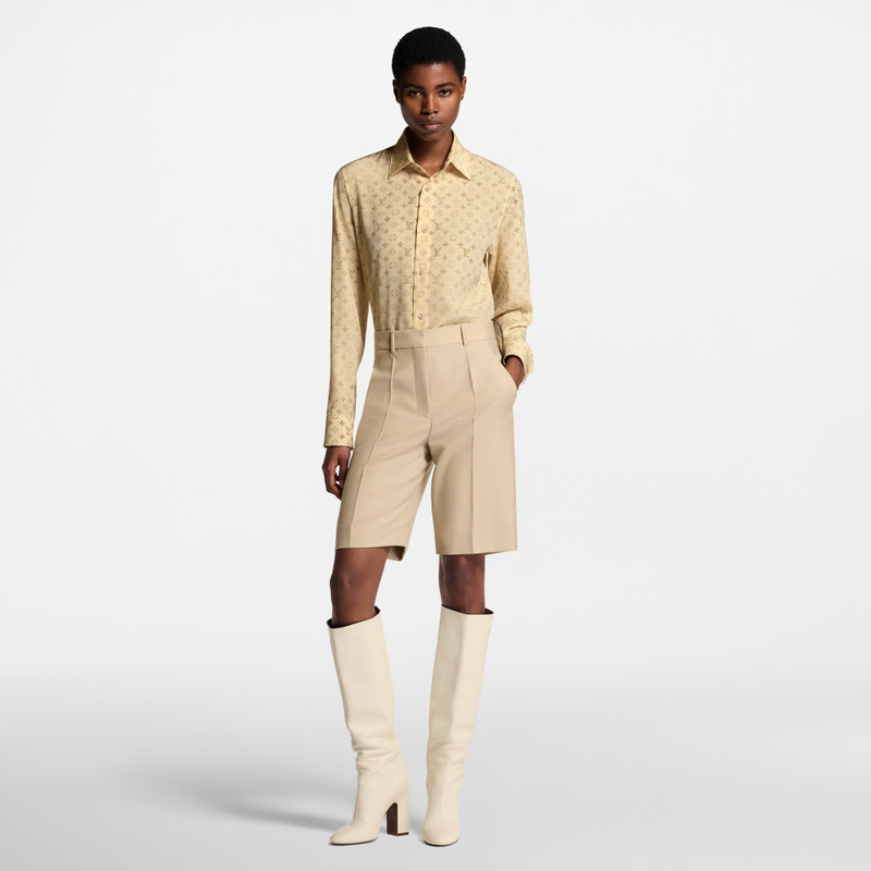 Louis Vuitton Washed Monogram Silk Shirt outlook