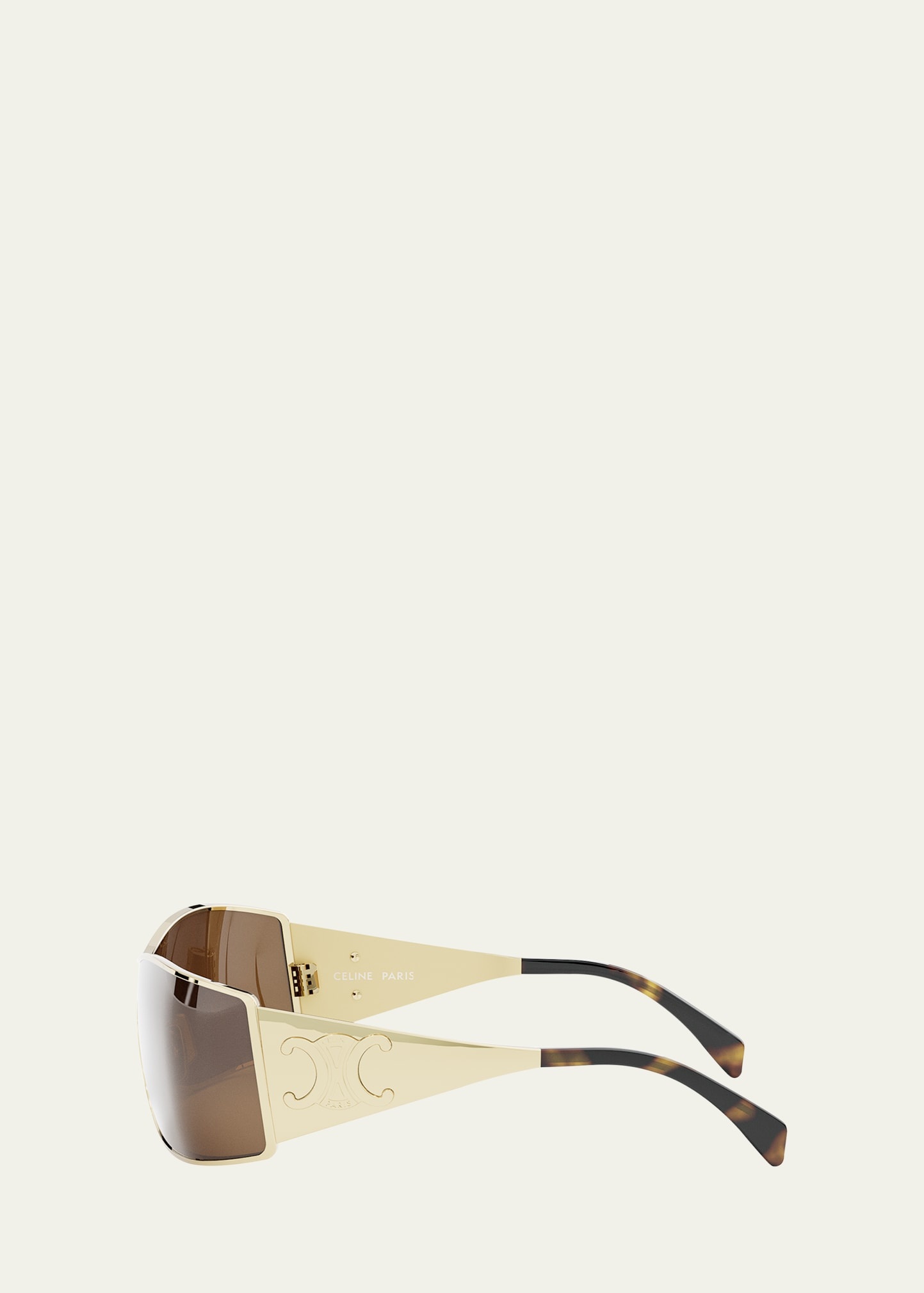 Maxi Triomphe Metal Rectangular Shield Sunglasses - 3