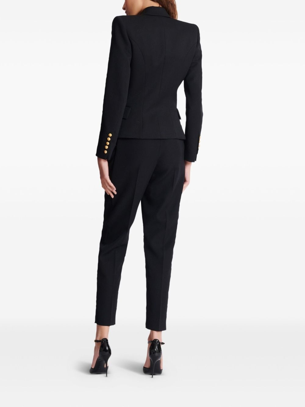 double-breasted fitted jacket - 3