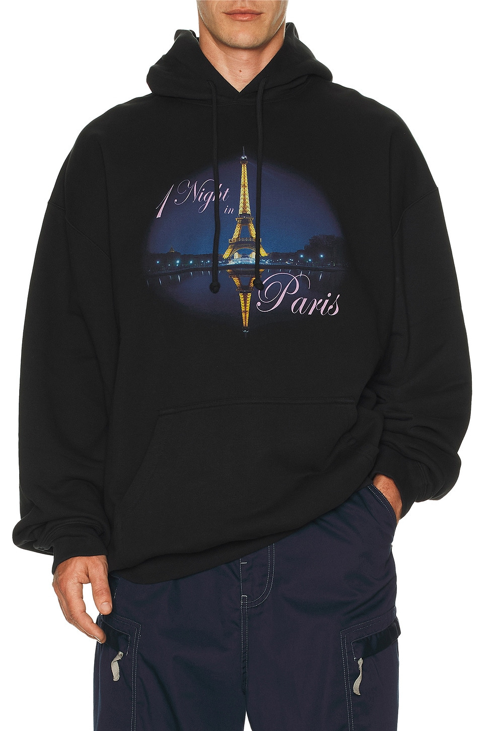 Night In Paris Oversized Hoodie - 3
