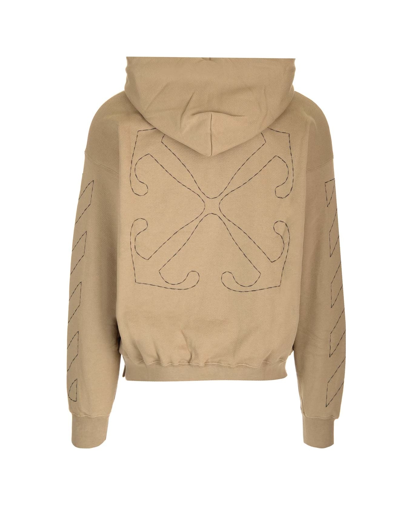 Hoodie With Logo And Arrow Motif - 2