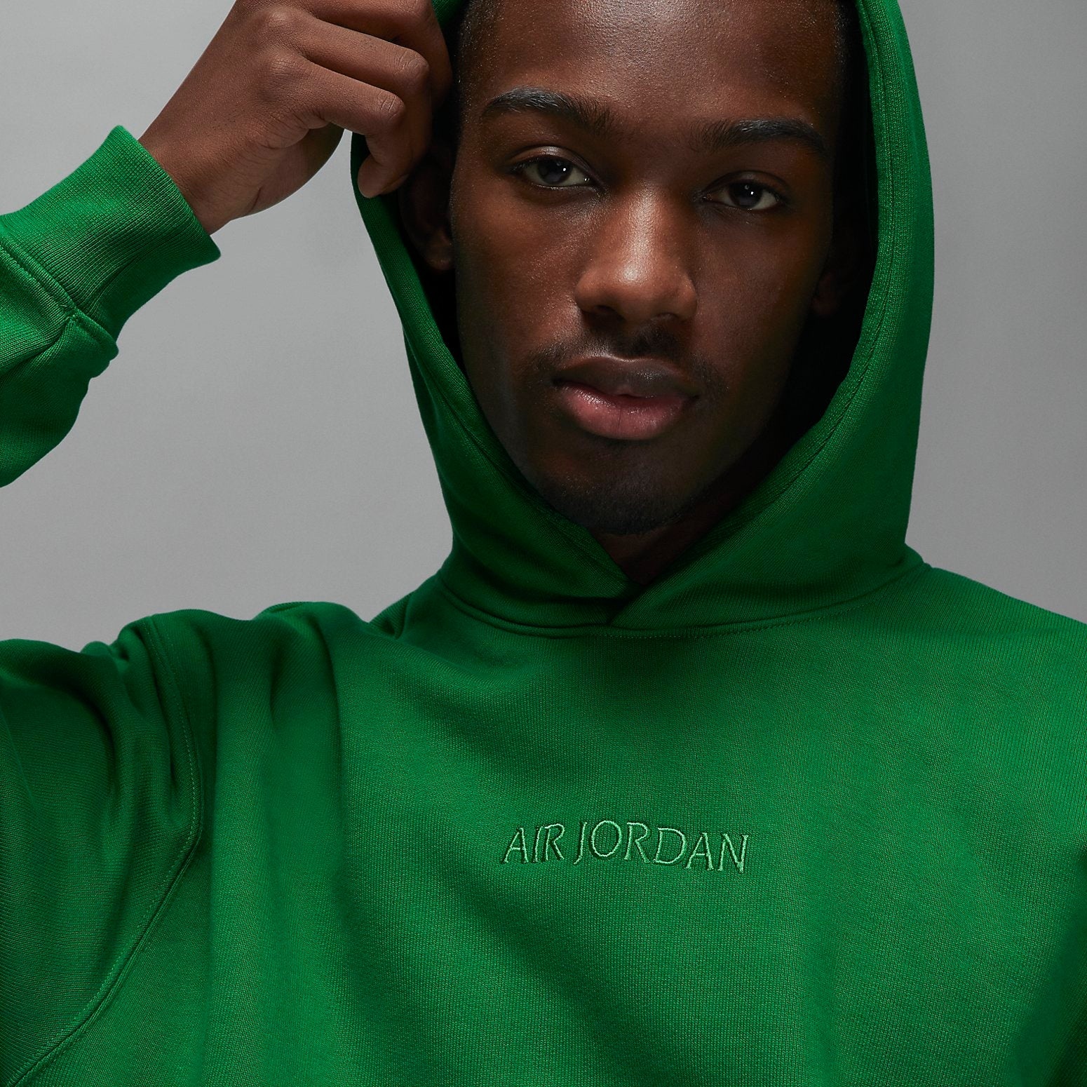 Air Jordan Wordmark Fleece Hoodie 'Pine Green' FJ1967-302 - 2