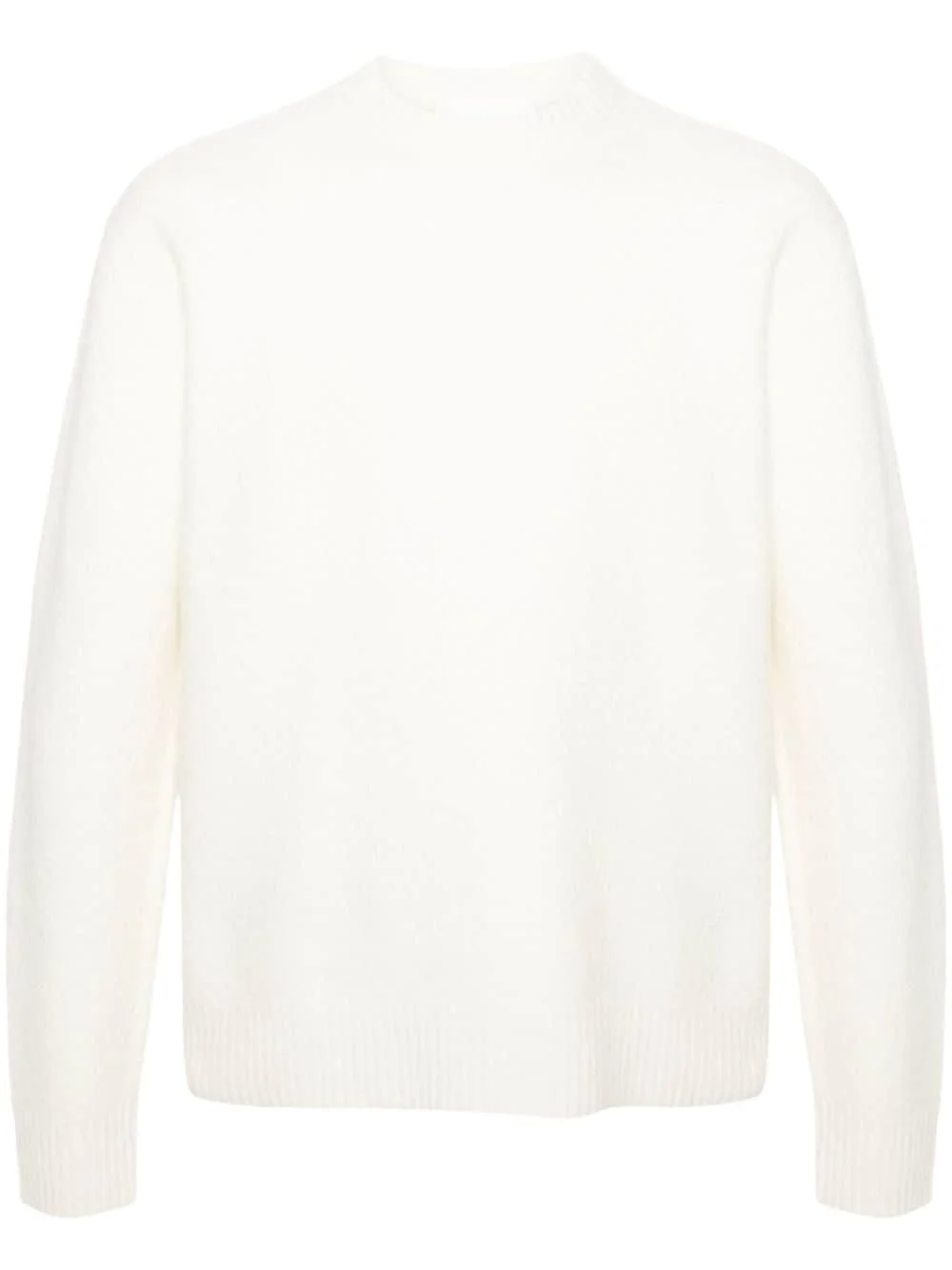 crew-neck boiled wool jumper - 1