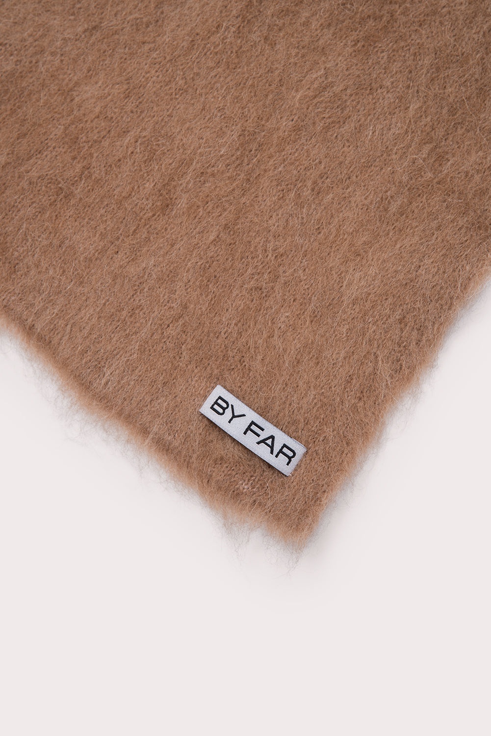 SOLID BRUSHED SCARF CAMEL ALPACA - 2