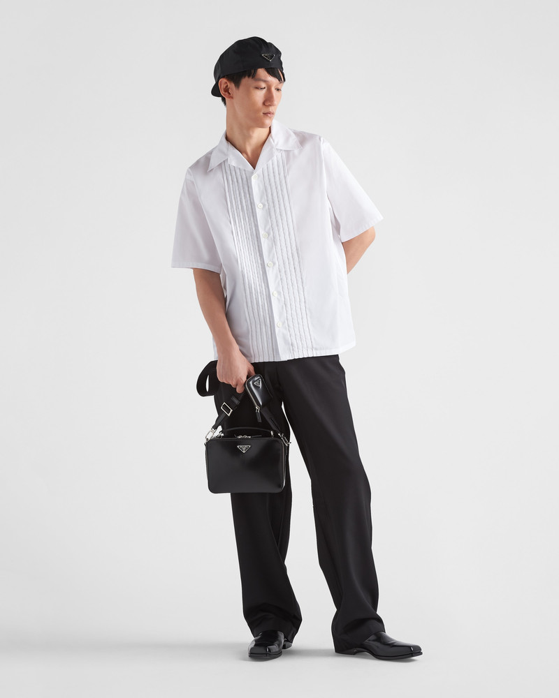 Medium Prada Brique brushed leather bag 8