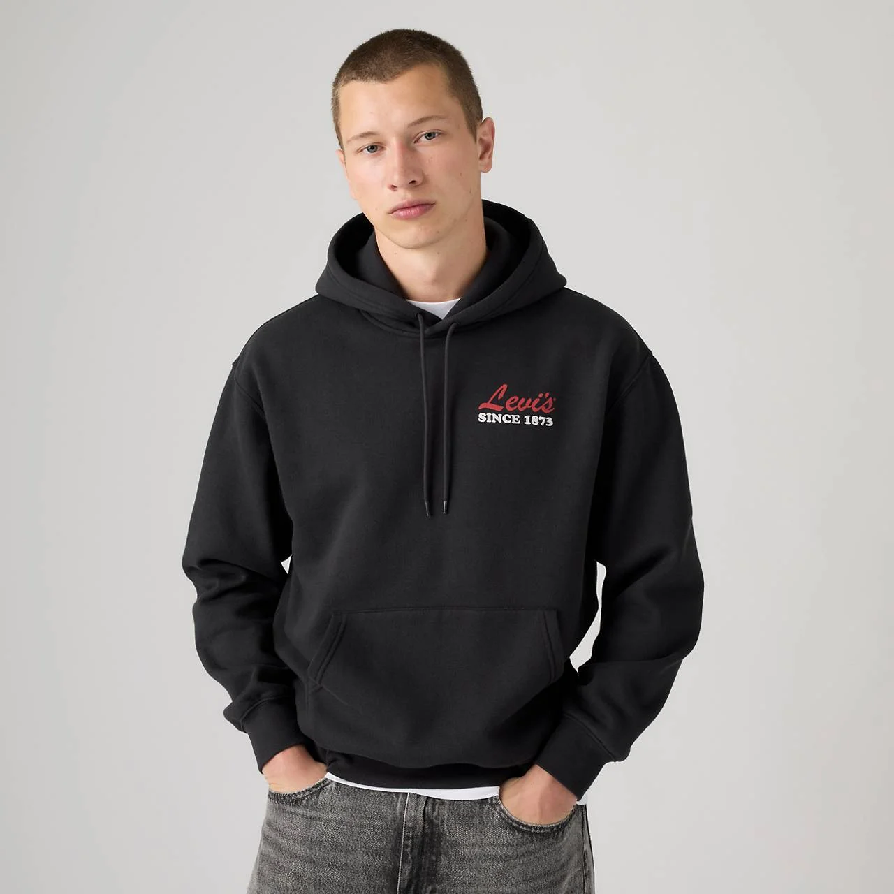 RELAXED GRAPHIC HOODIE SWEATSHIRT - 1