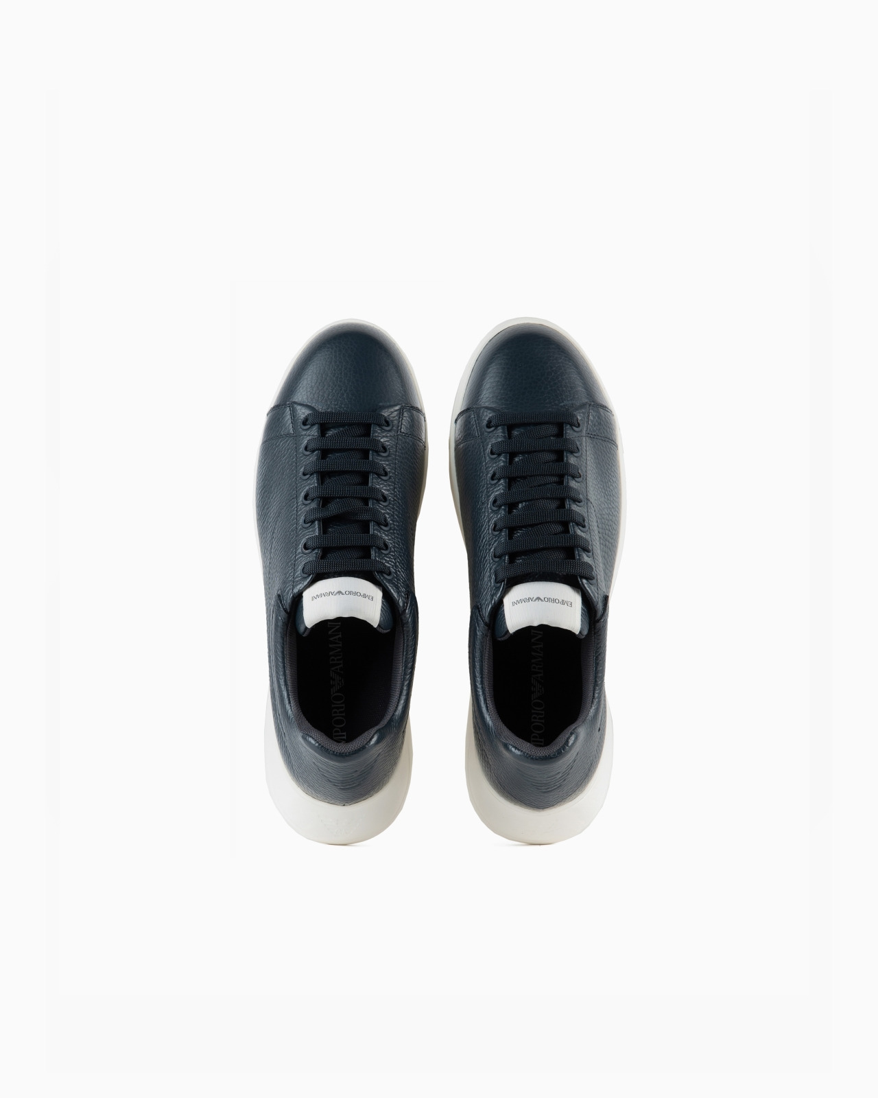 Tumbled leather sneakers - 3