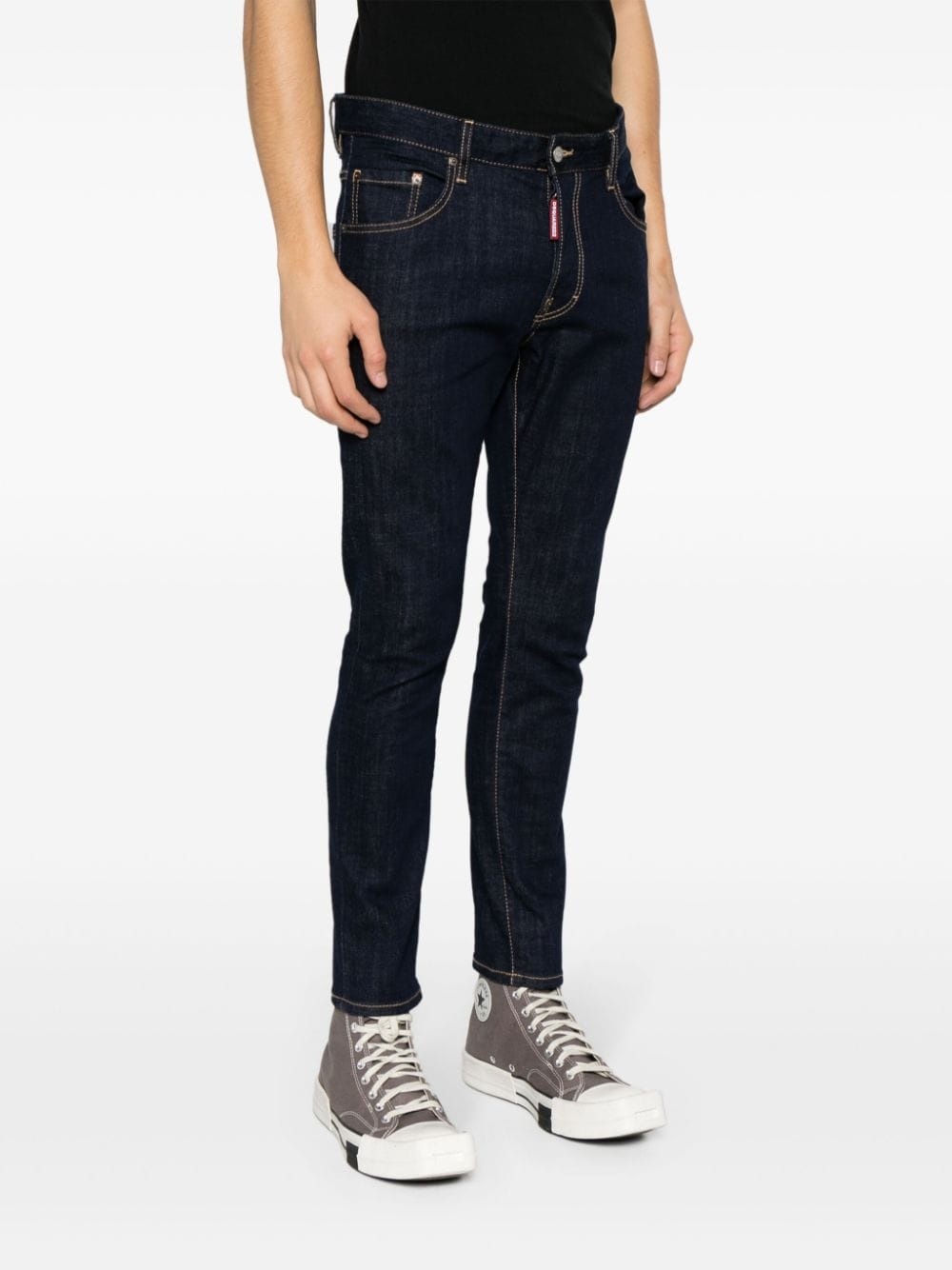 mid-rise skinny jeans - 3