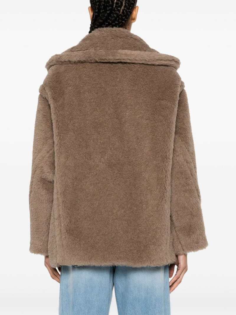Espero faux-fur double-breasted coat 4