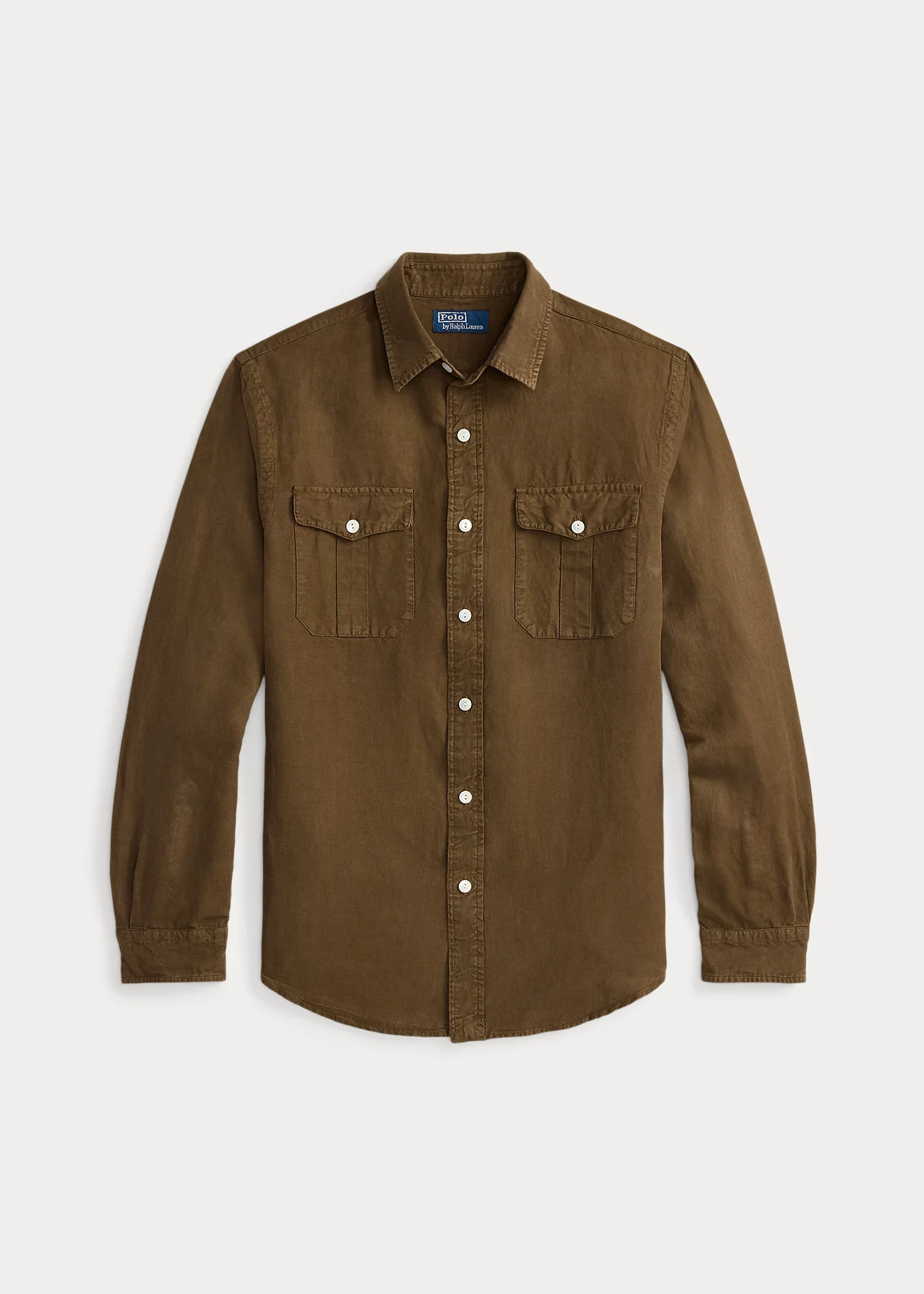 Classic Fit Linen-Silk-Cotton Workshirt - 1