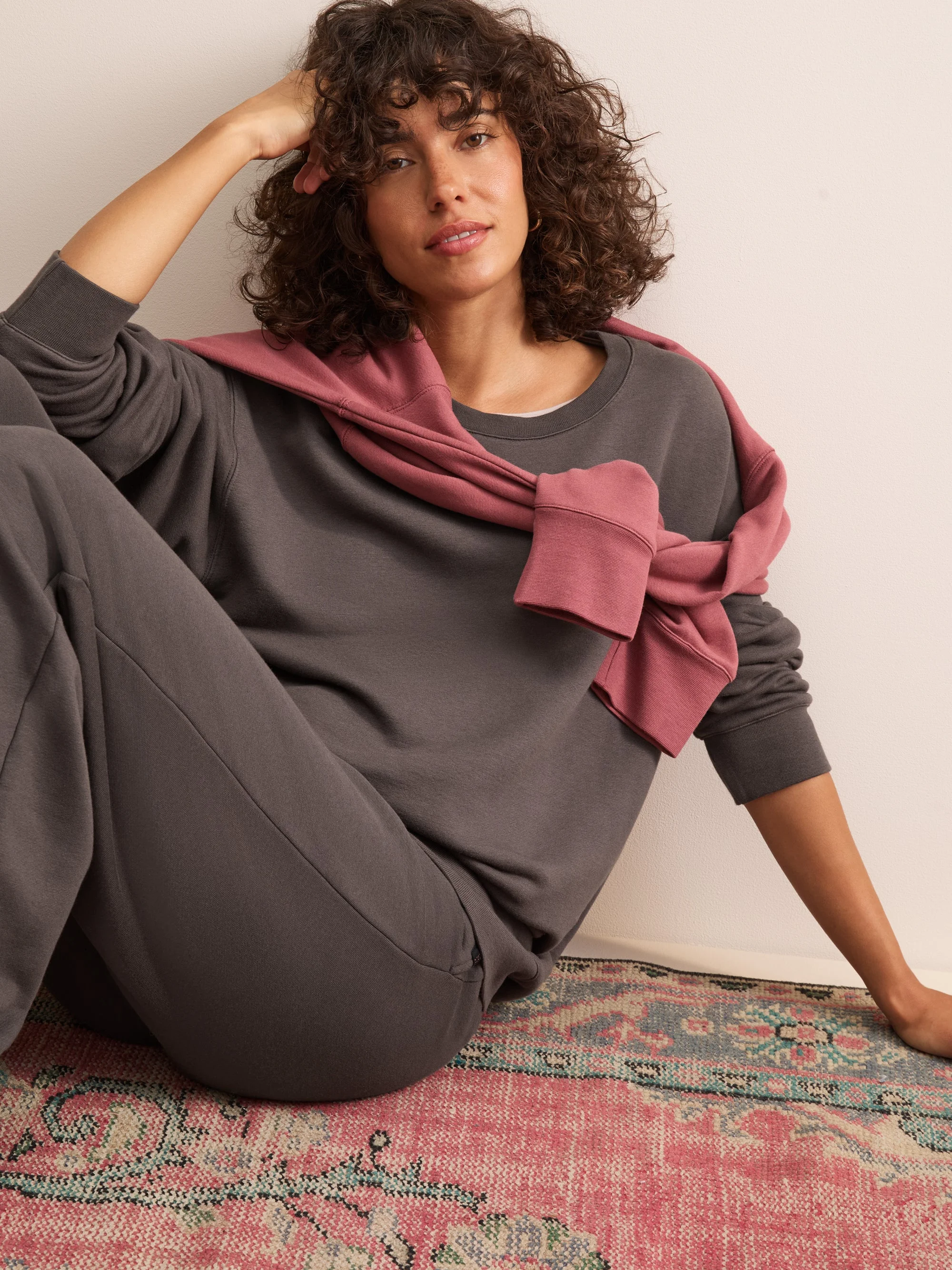 Harley Cotton Modal Sweatshirt Espresso Brown - 1