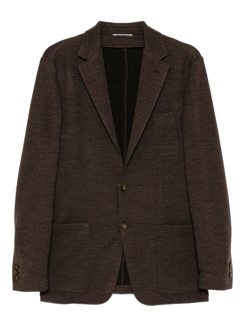 single-breasted knitted blazer 1