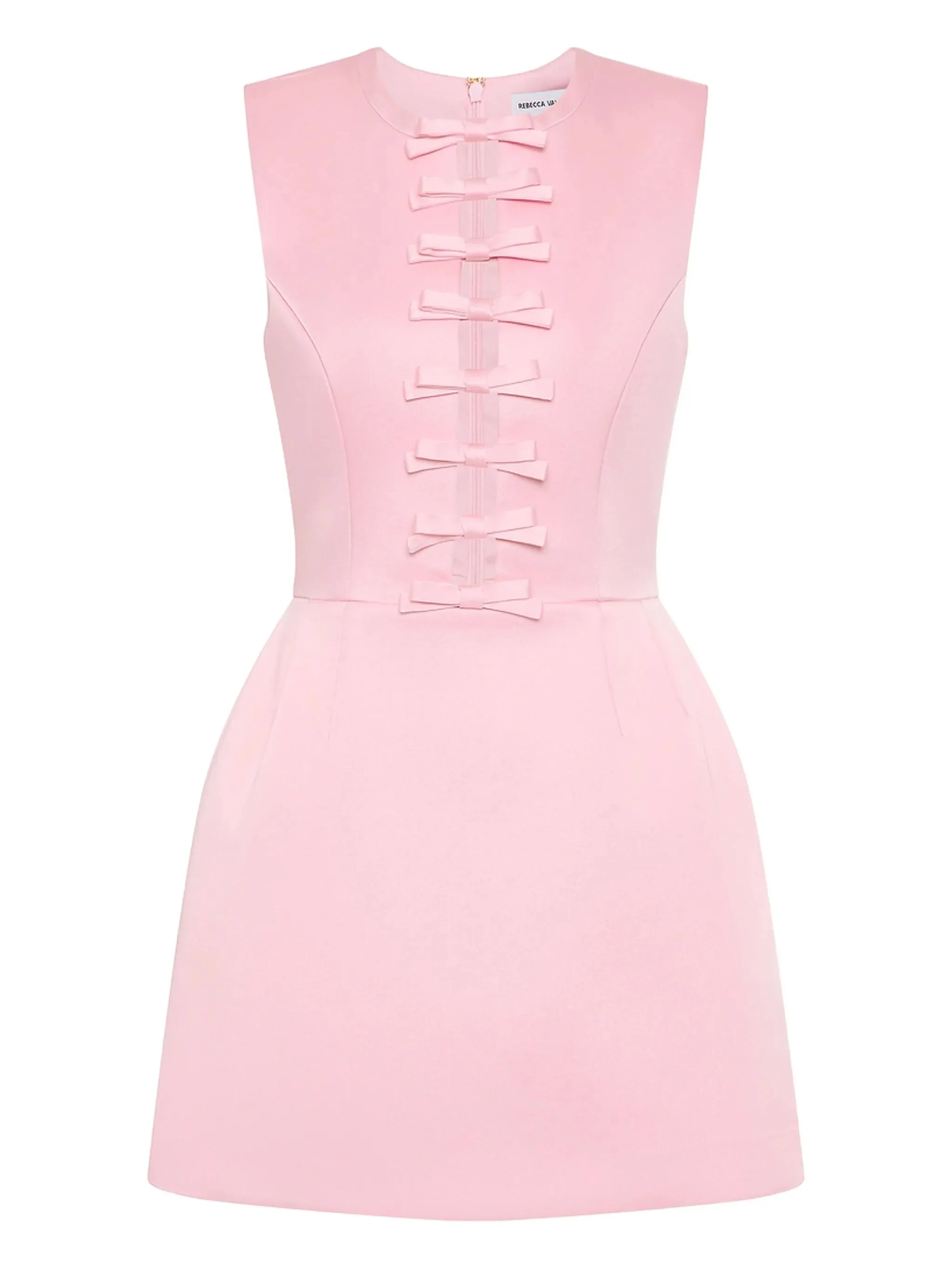 Aymee bow-detail mini dress - 1