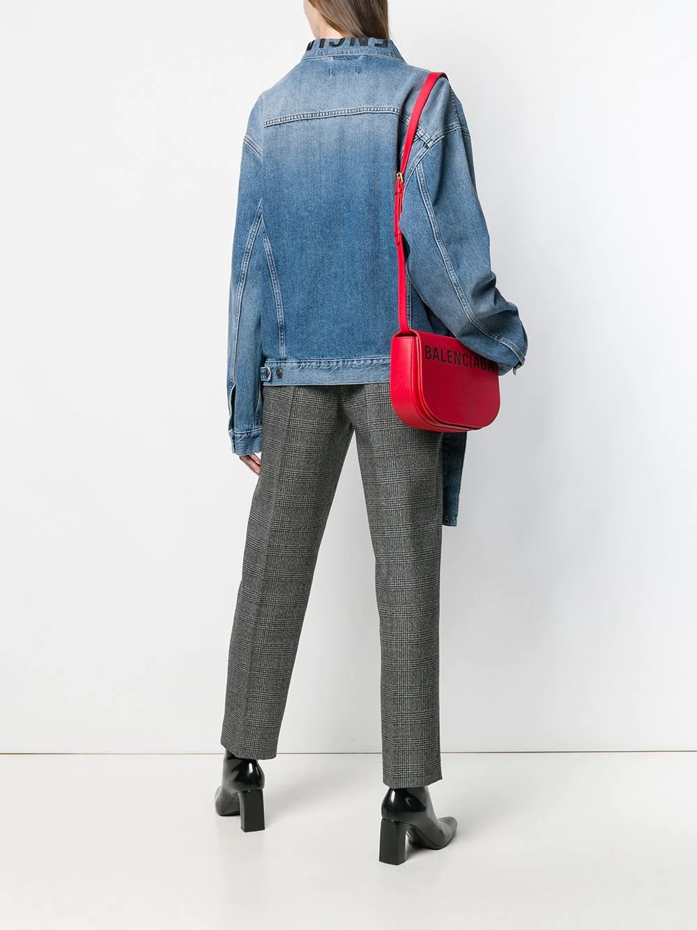 tie waist denim jacket  - 2