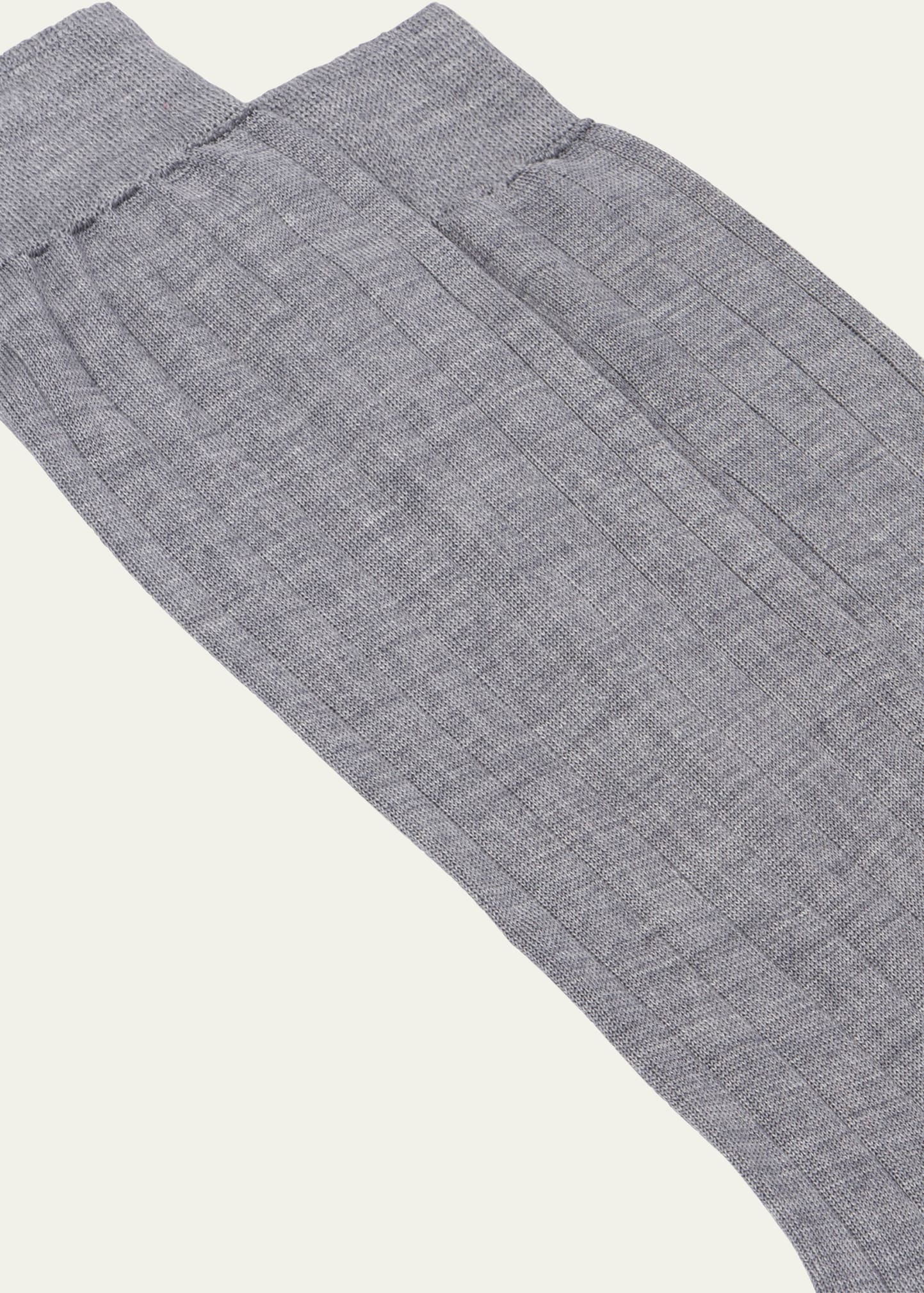 Ribbed Silk Socks - 2
