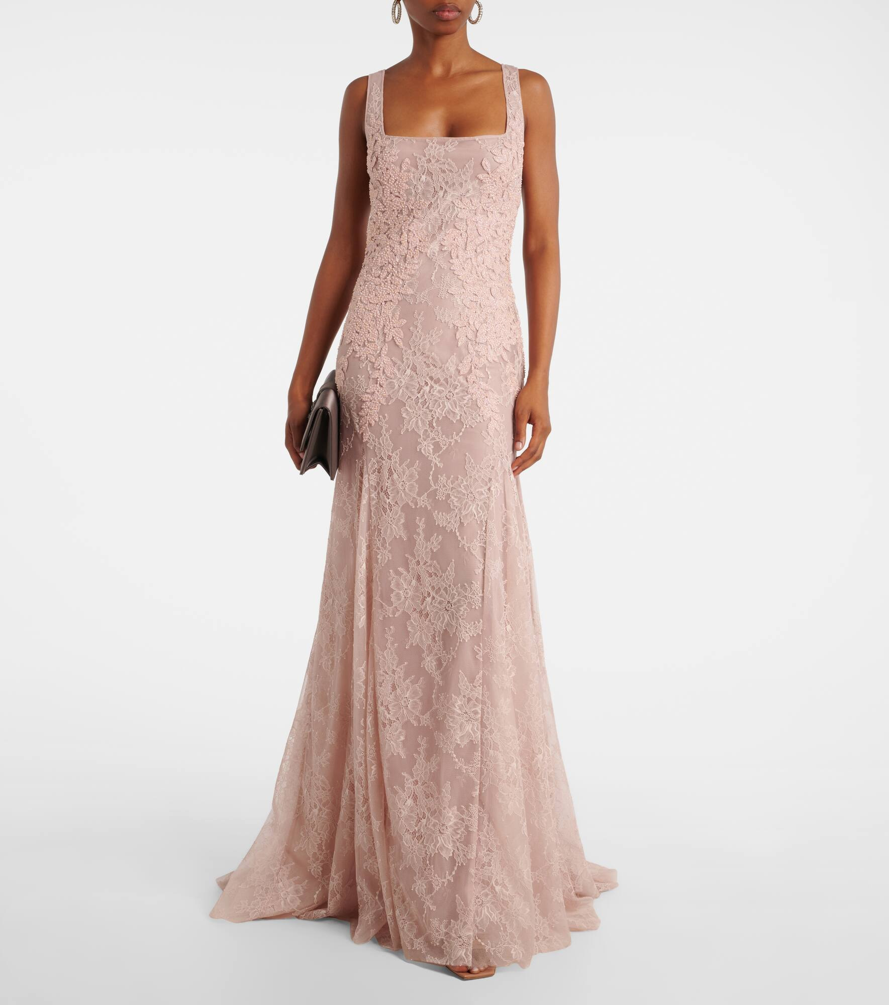 Elysia embellished lace gown - 2