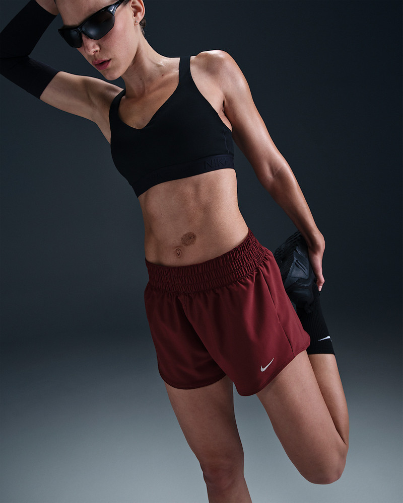 Nike One Women's Dri-FIT Mid-Rise 3" Brief-Lined Shorts 5