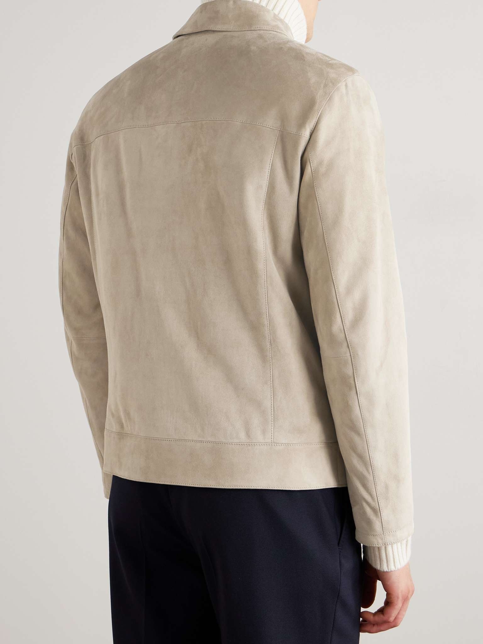 Suede Blouson Jacket - 4