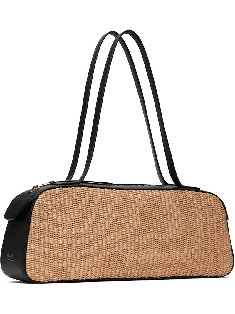 KHAITE Beige & Black Simona Shoulder Bag outlook