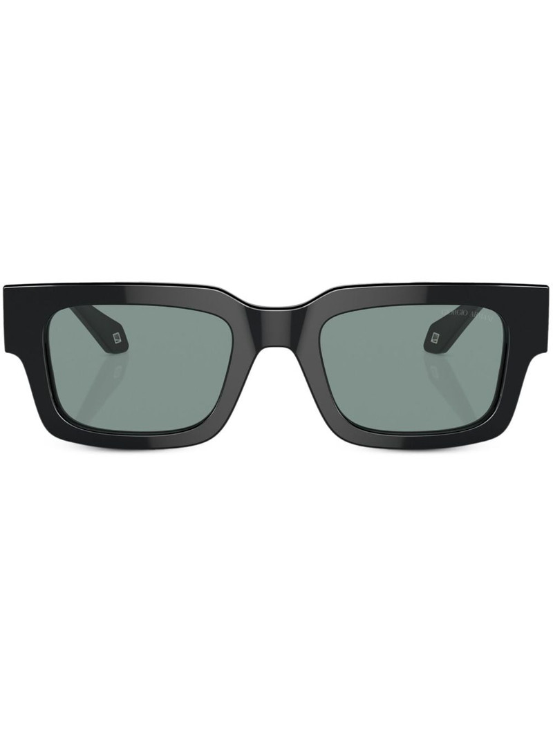 logo-print square-frame sunglasses 1
