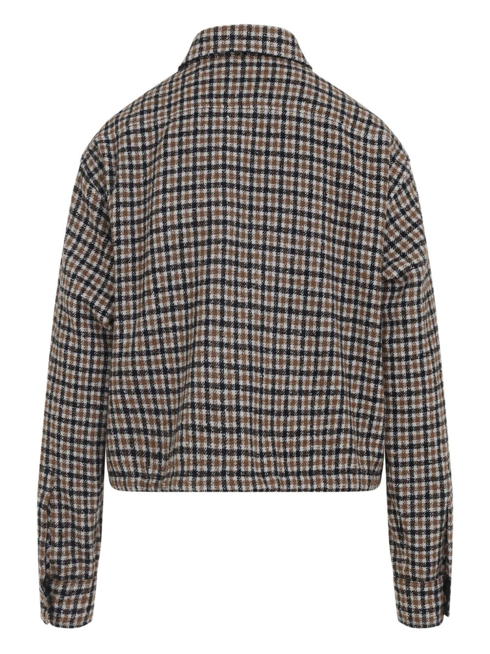 checked-pattern buttoned shirt - 2