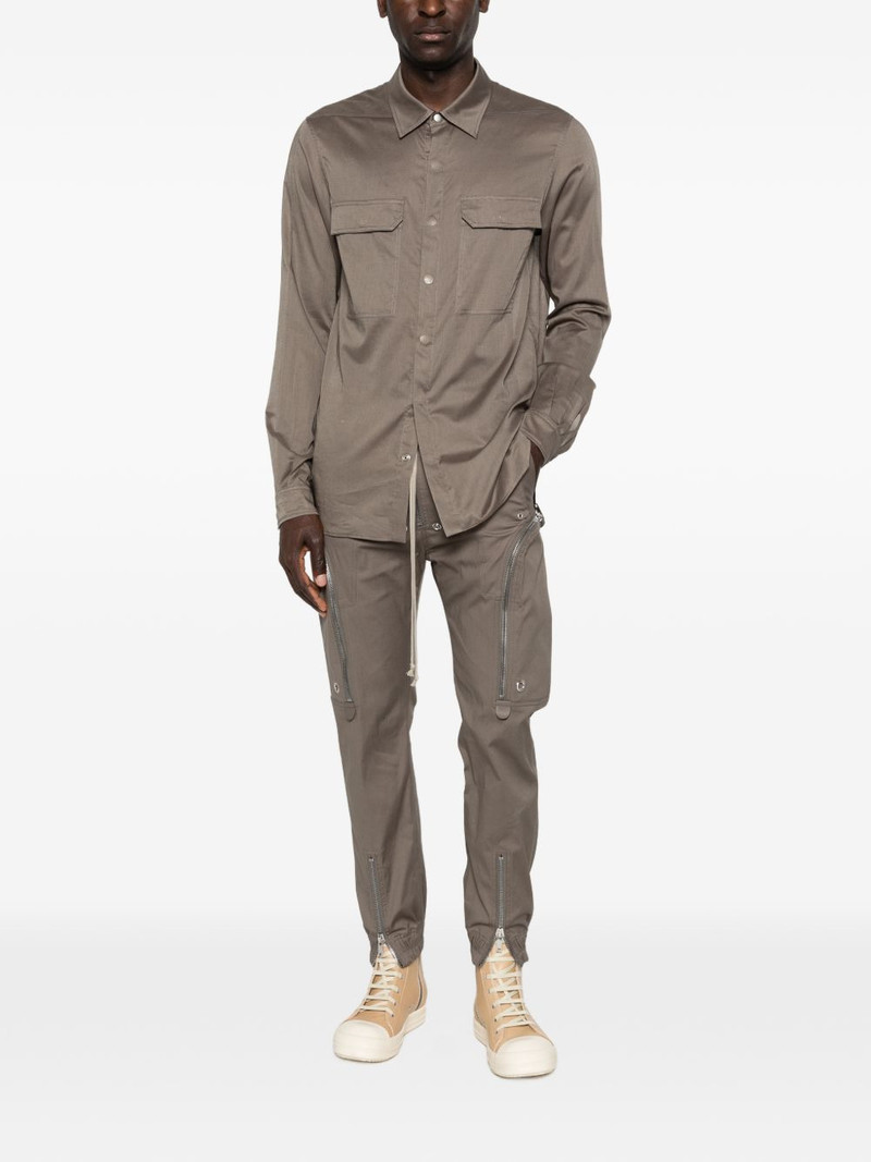 Rick Owens chest-pocket long-sleeve shirt jacket outlook