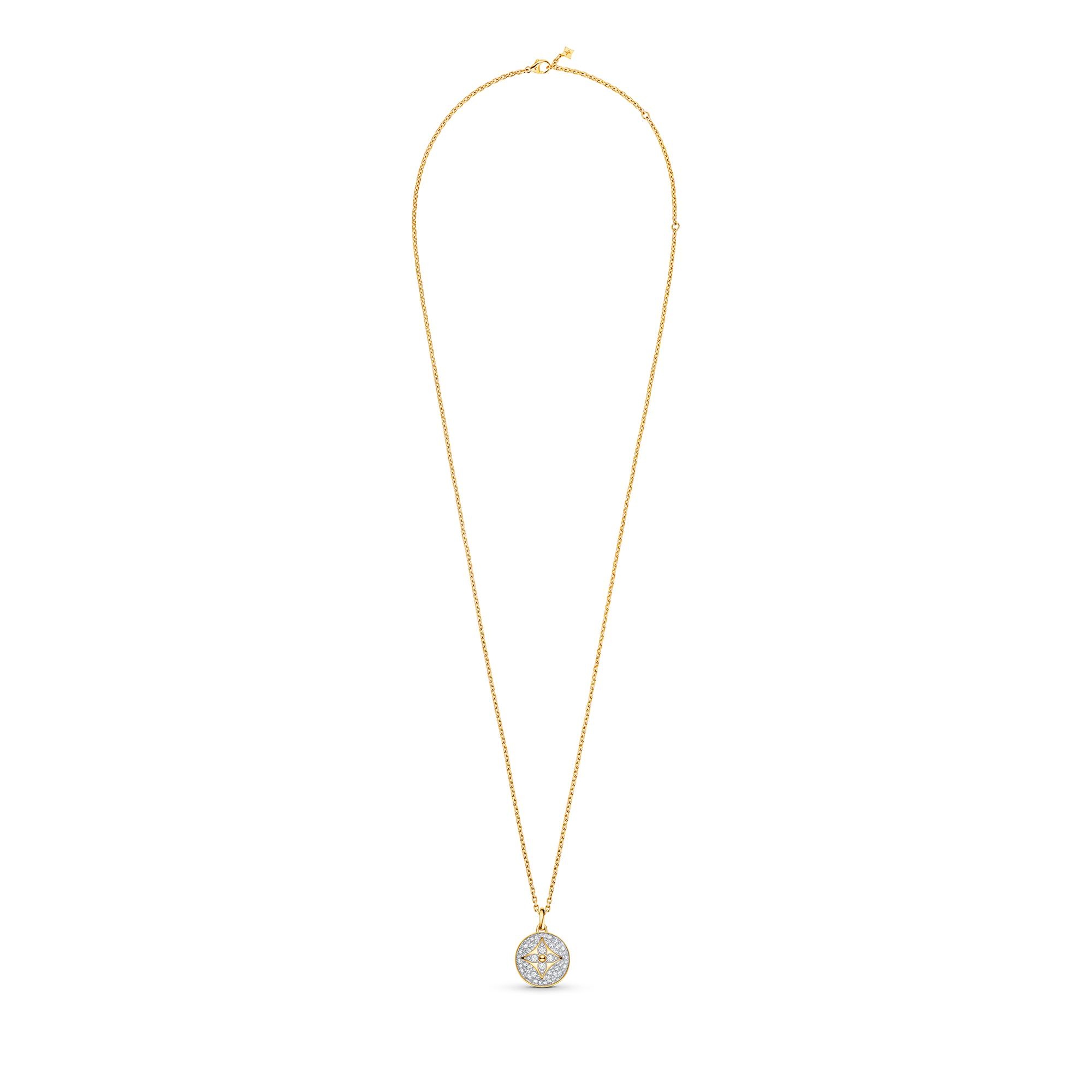 B Blossom Medallion, Yellow Gold, White Gold And Pave Diamonds - 6