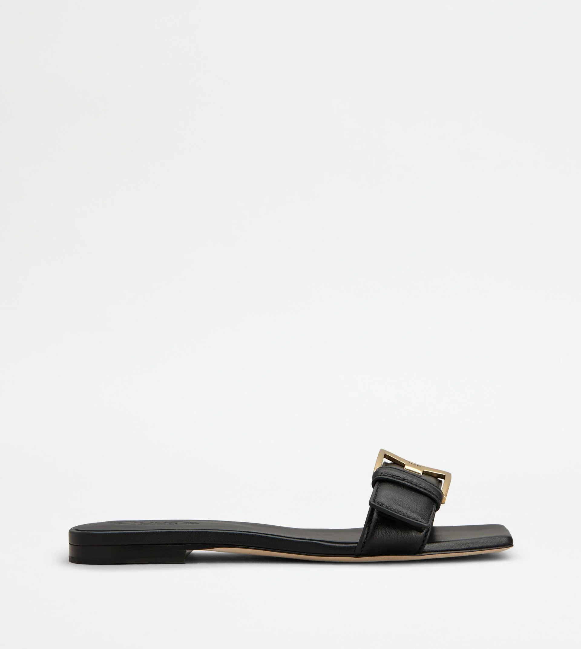 SANDALS IN NAPPA LEATHER - BLACK - 1