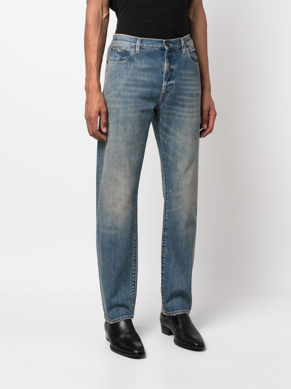 mid-rise straight-leg jeans - 3