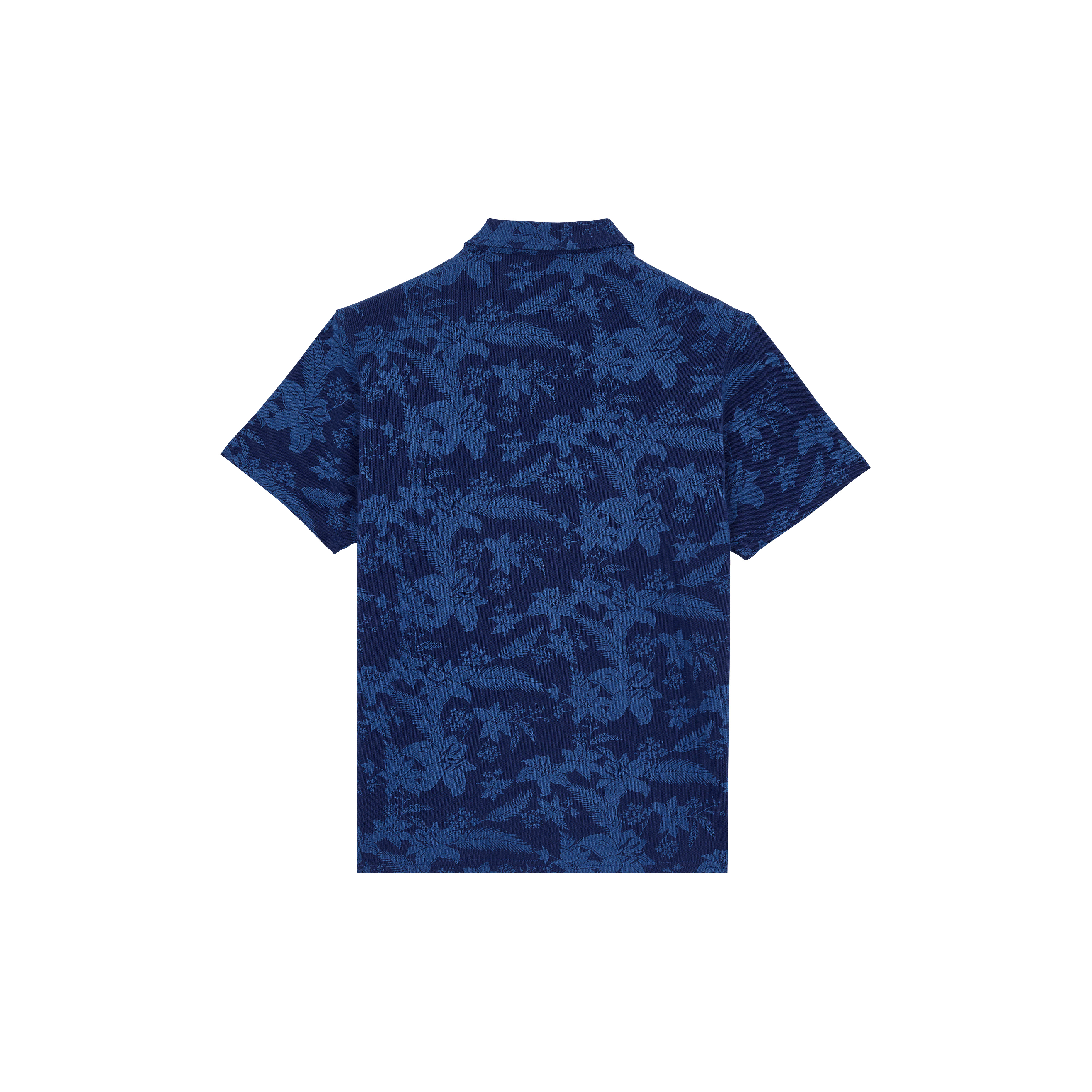 Men Cotton Polo Printed Lightening Flower - 2