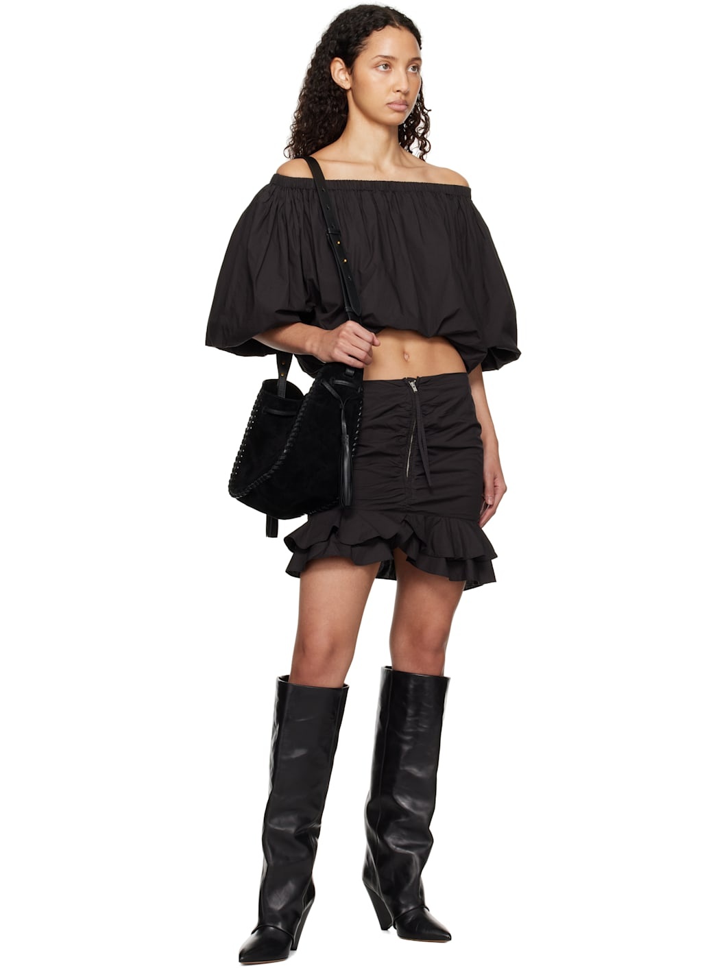 Black Breenea Miniskirt - 4
