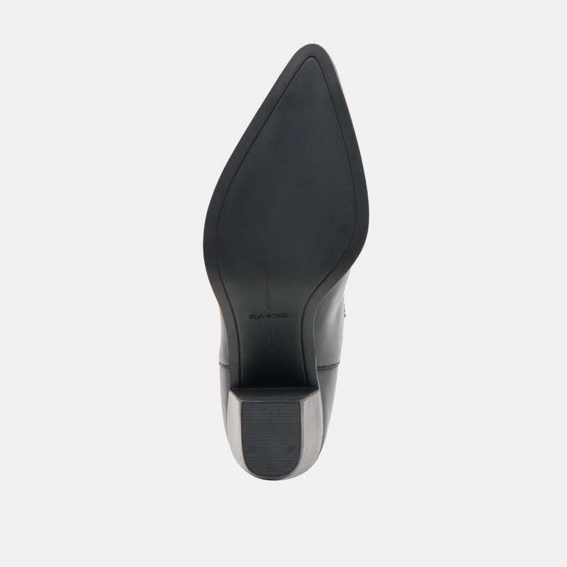 SLIM BOOTIES BLACK LEATHER 14