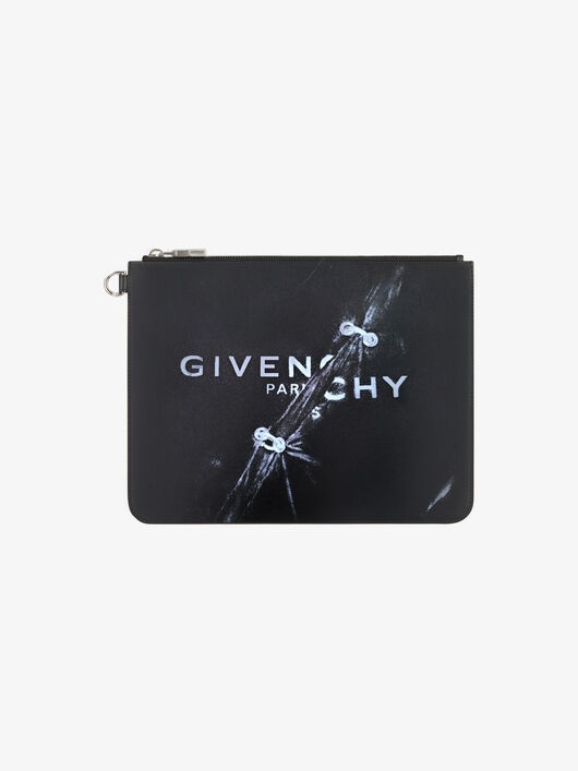 GIVENCHY TROMPE L'ŒIL LARGE POUCH IN LEATHER - 1