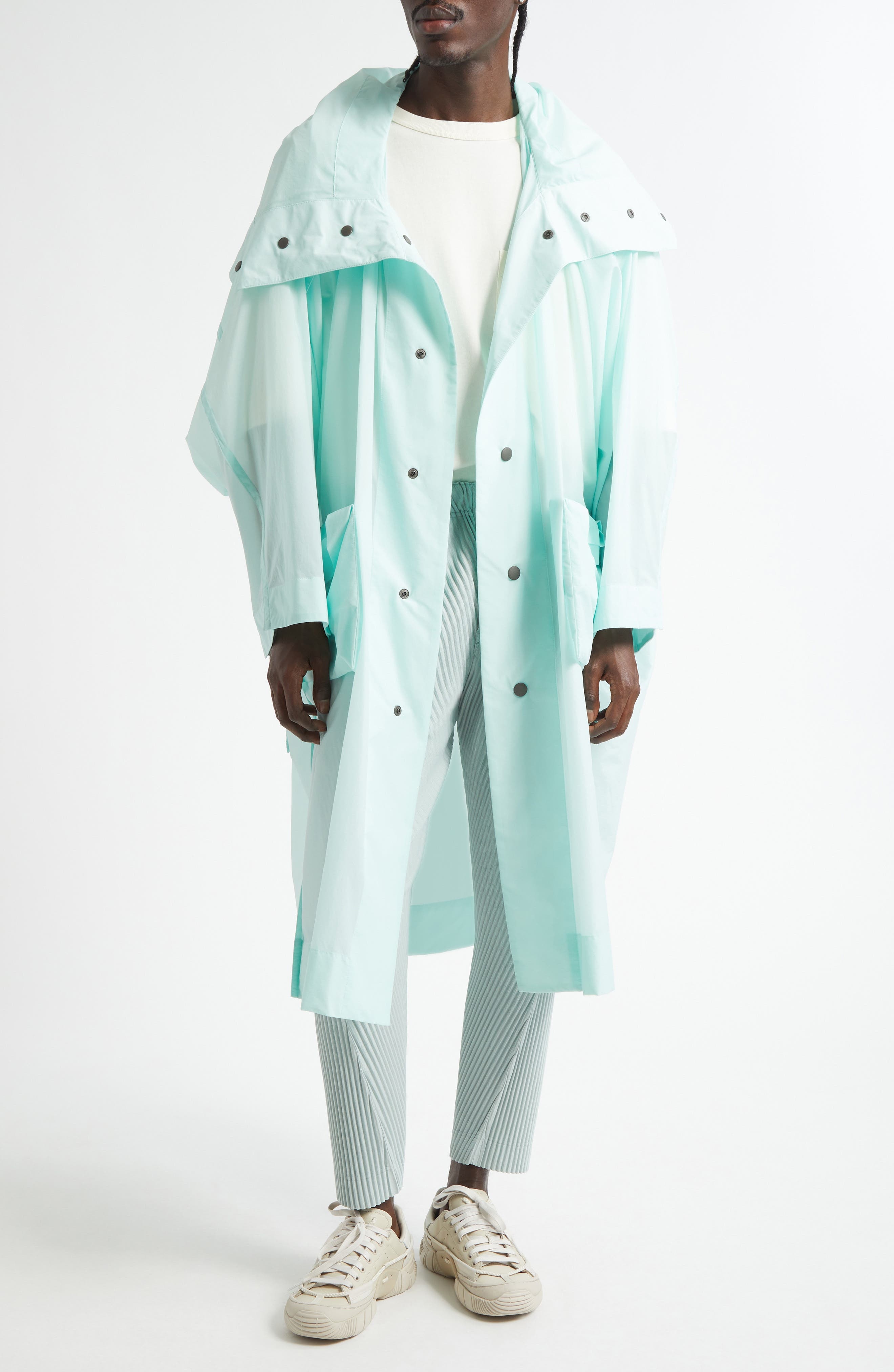 Homme Plissé Issey Miyake Bottoms 2 Pleated Pants in Teal Green at Nordstrom - 2