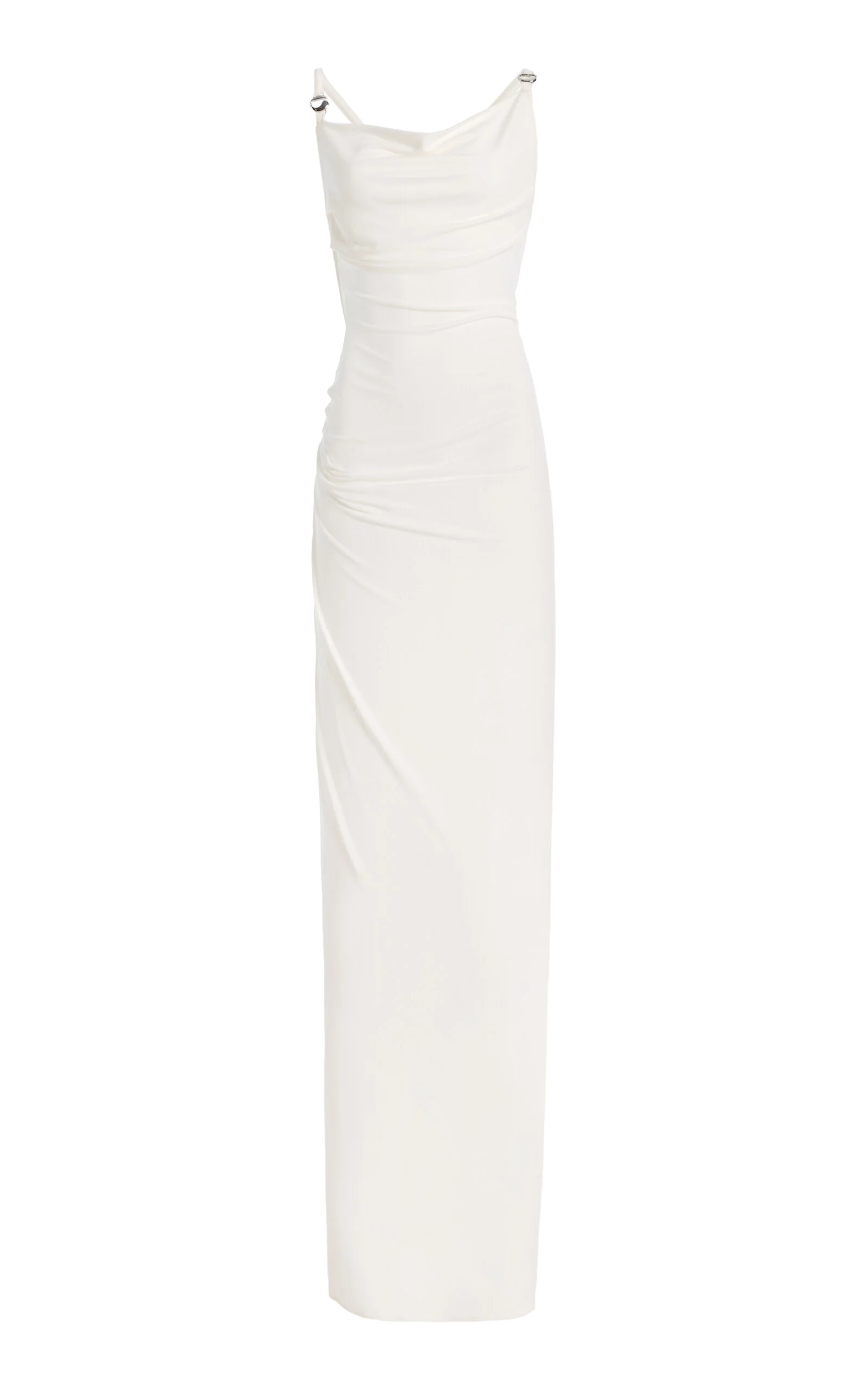 Jersey Maxi Logo Dress white - 1