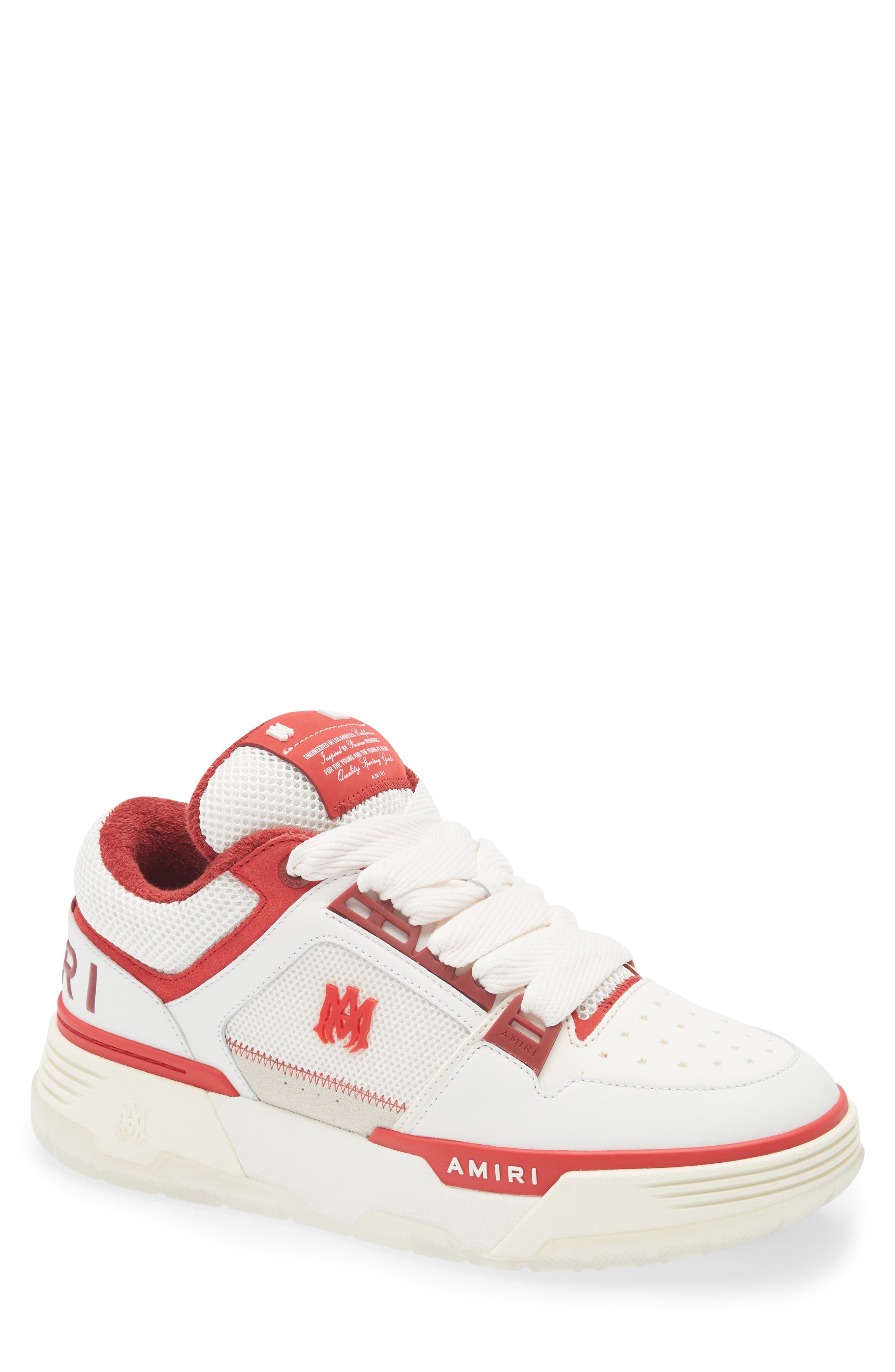 AMIRI MA-1 Platform Sneaker in Red White at Nordstrom - 1
