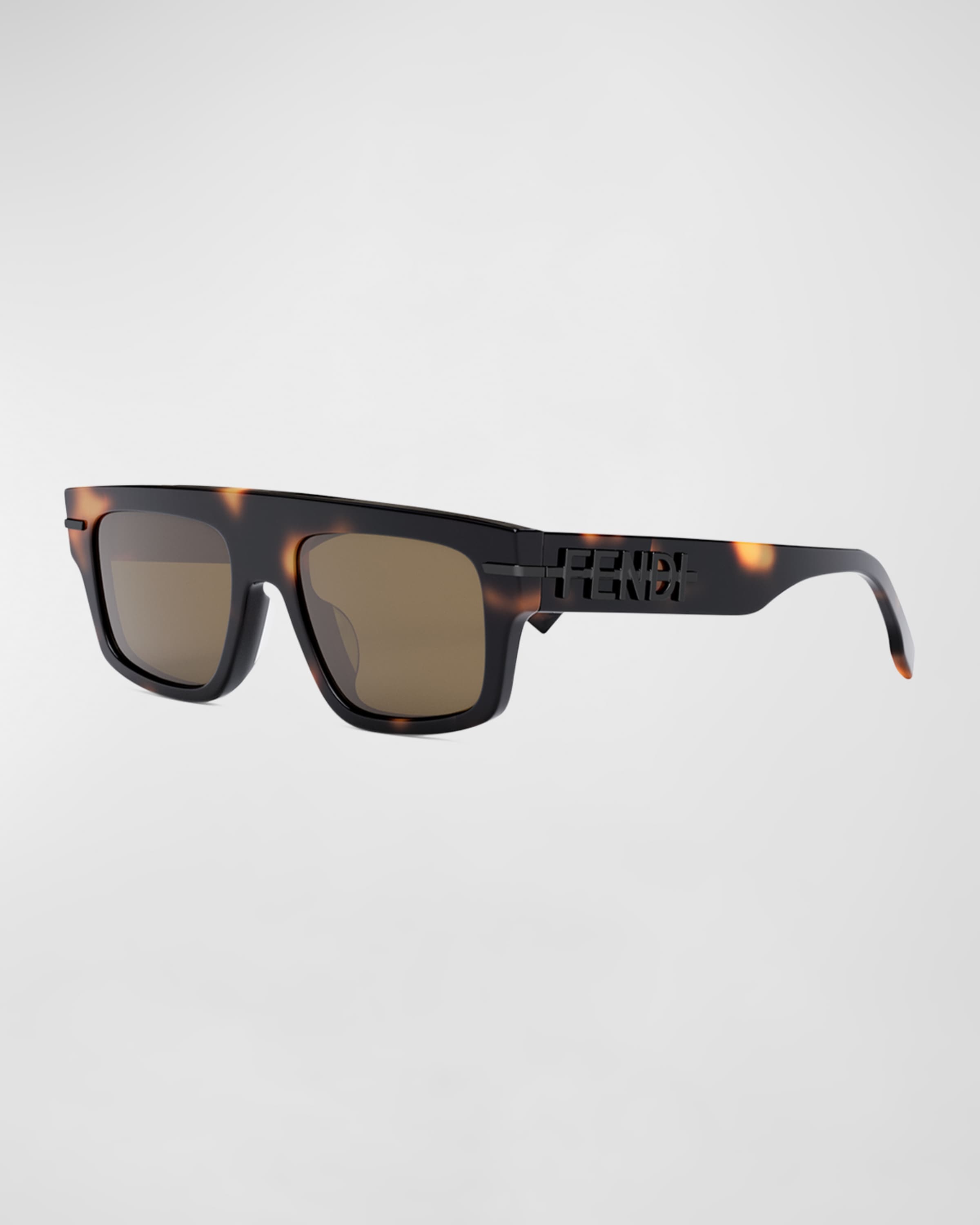 Men's Fendigraphy Acetate Rectangle Sunglasses - 1