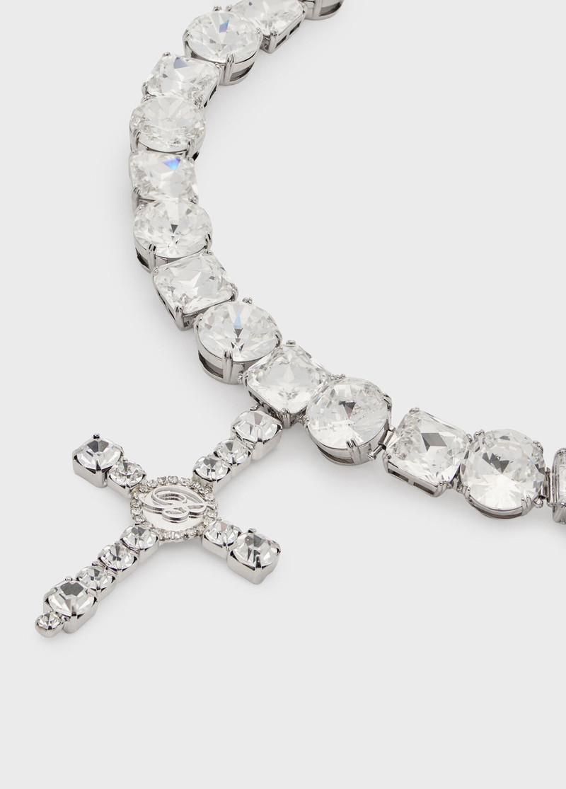METAL CHOKER WITH GEM SETTINGS AND PENDANT 3
