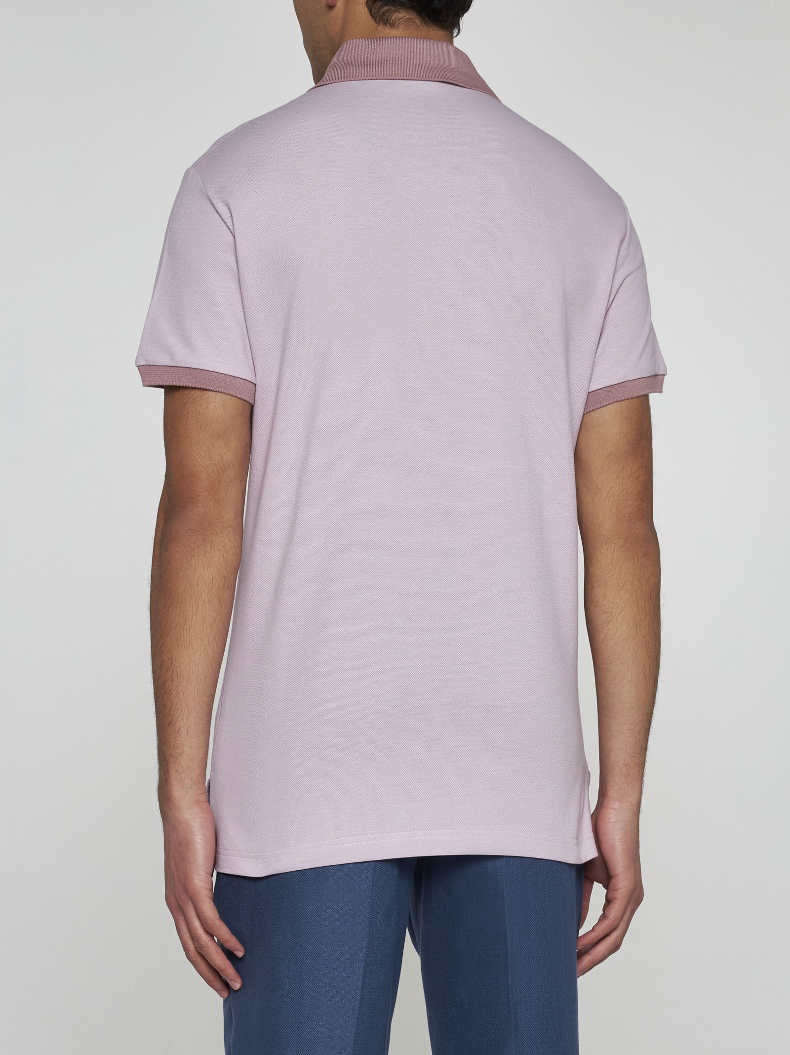 Logo cotton polo shirt - 4