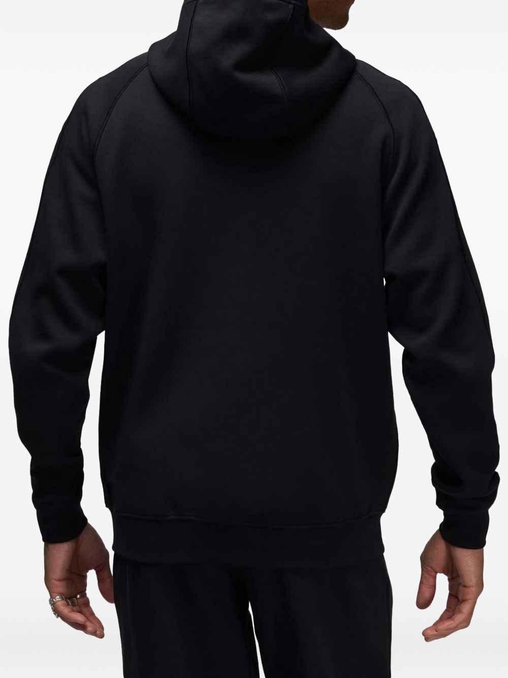 logo-detail zip-up hoodie - 3