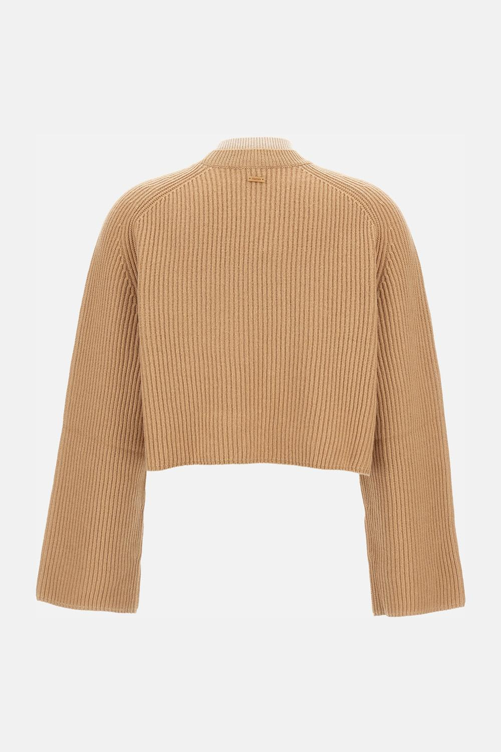 Double Collar Ribbed Pullover - 3